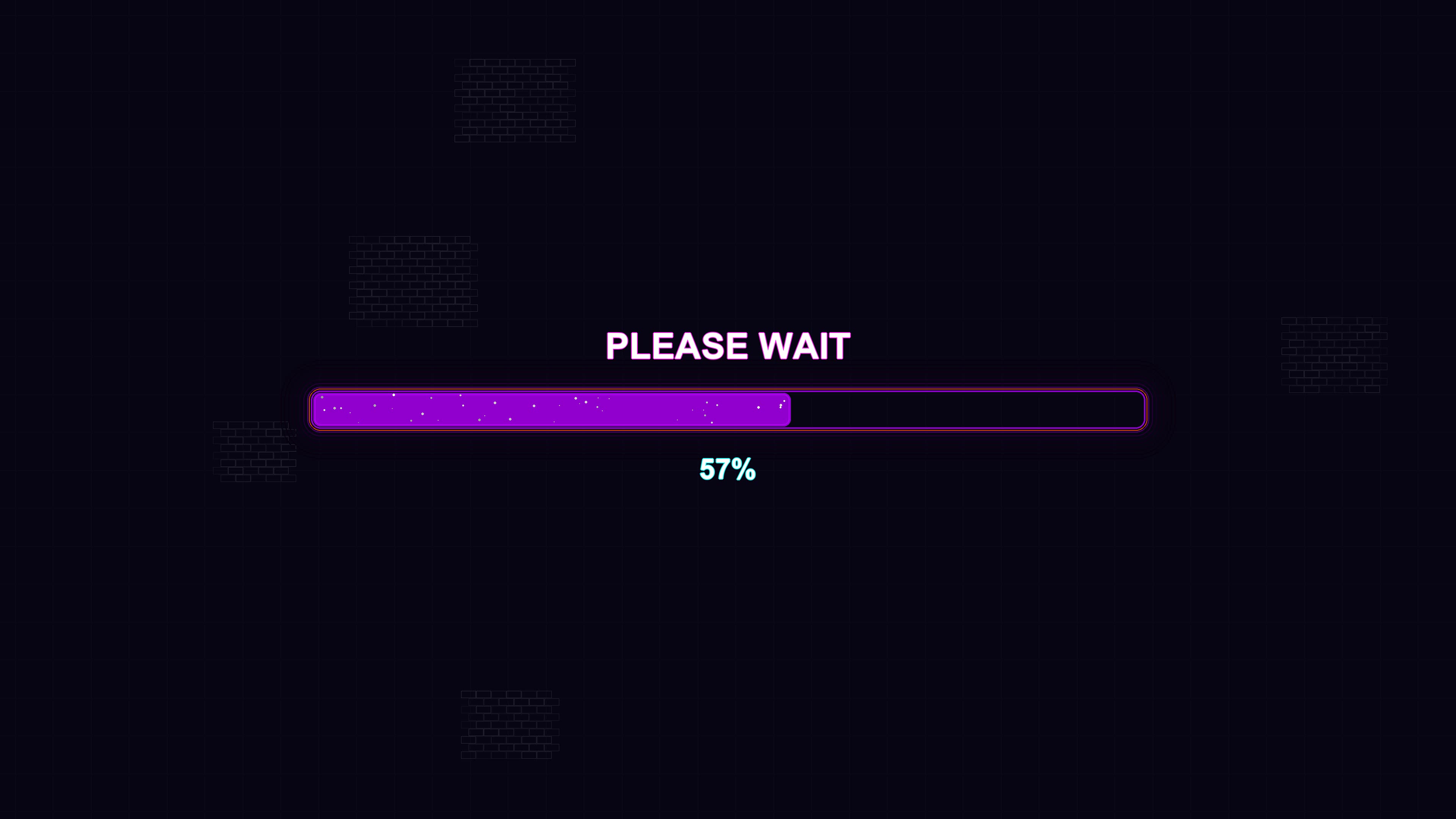 Modern style progressbar animation showing waiting period with message and completion status displayed