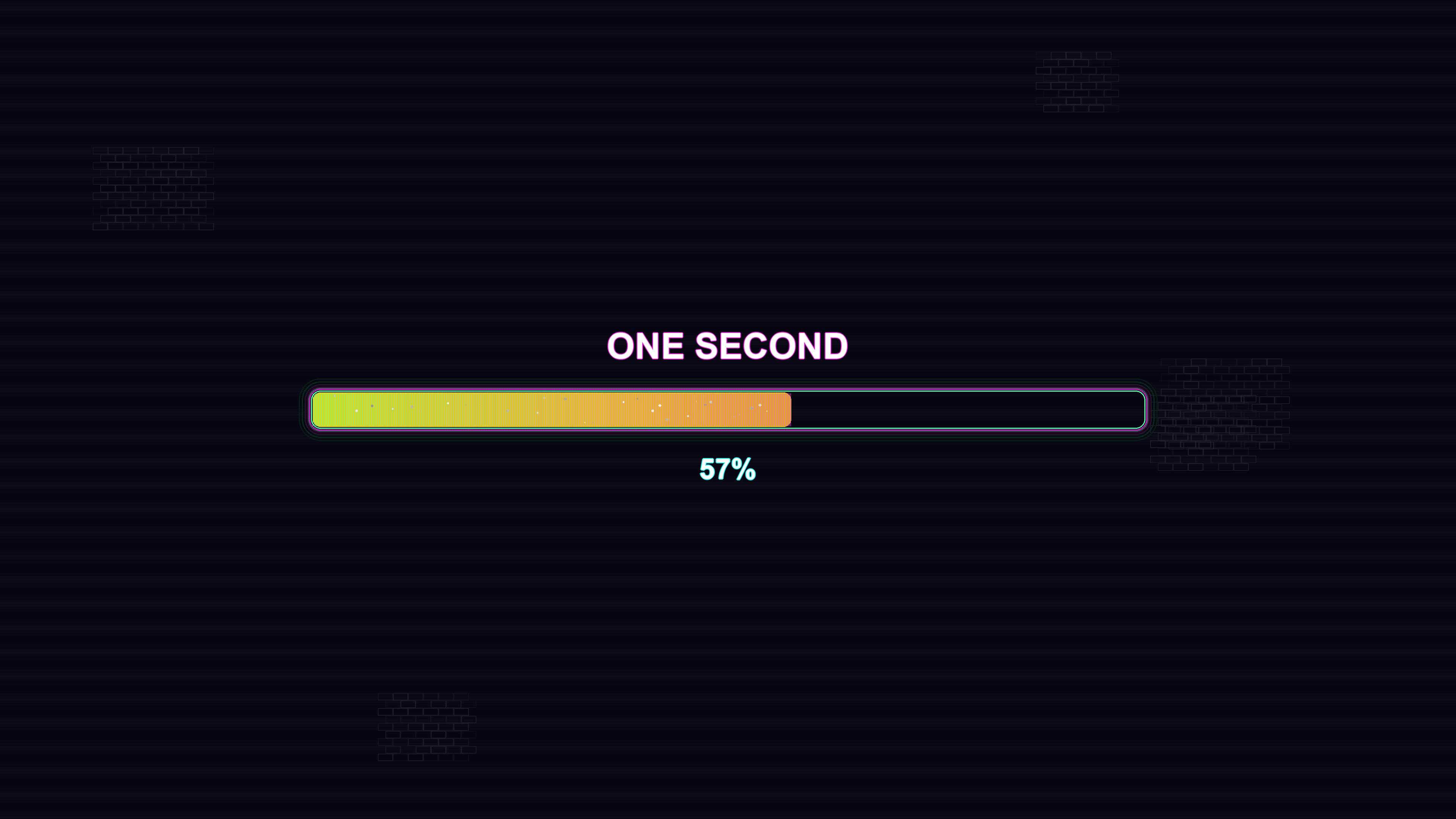 Progress bar animation in modern style for waiting periods designed for use in videos