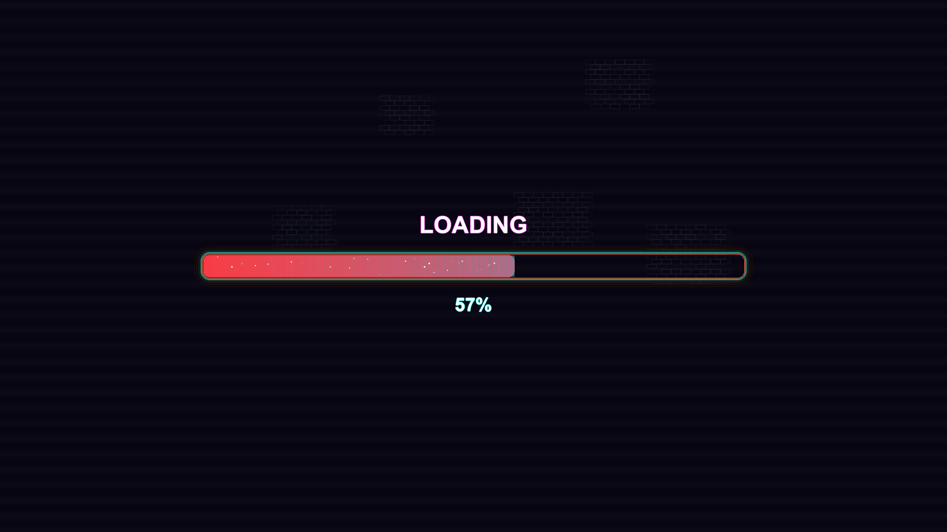 Progress bar animation displaying loading status in modern style for user interface experience during waiting periods