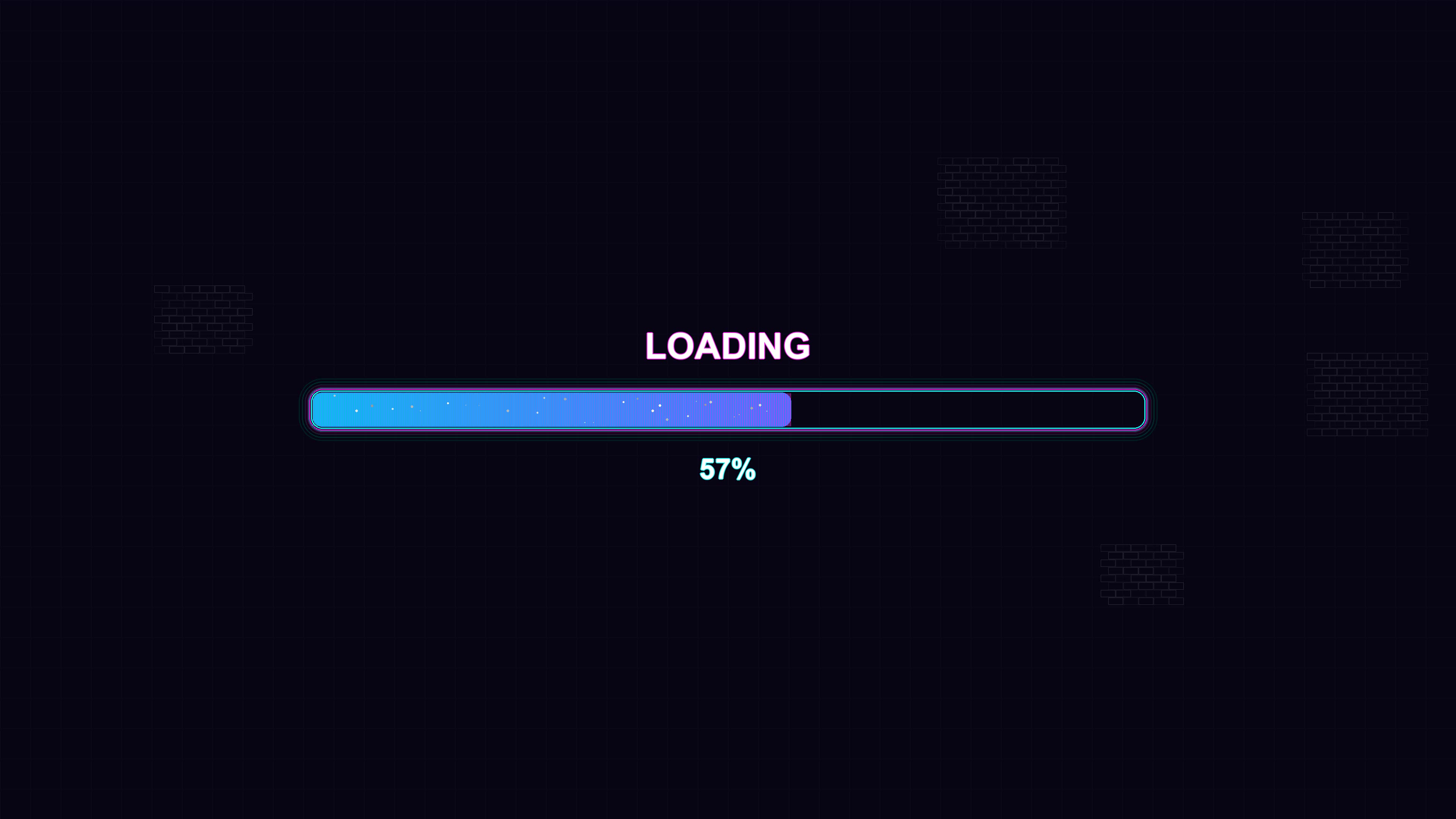 Modern progress bar animation for waiting periods in a sleek design and clear visual representation