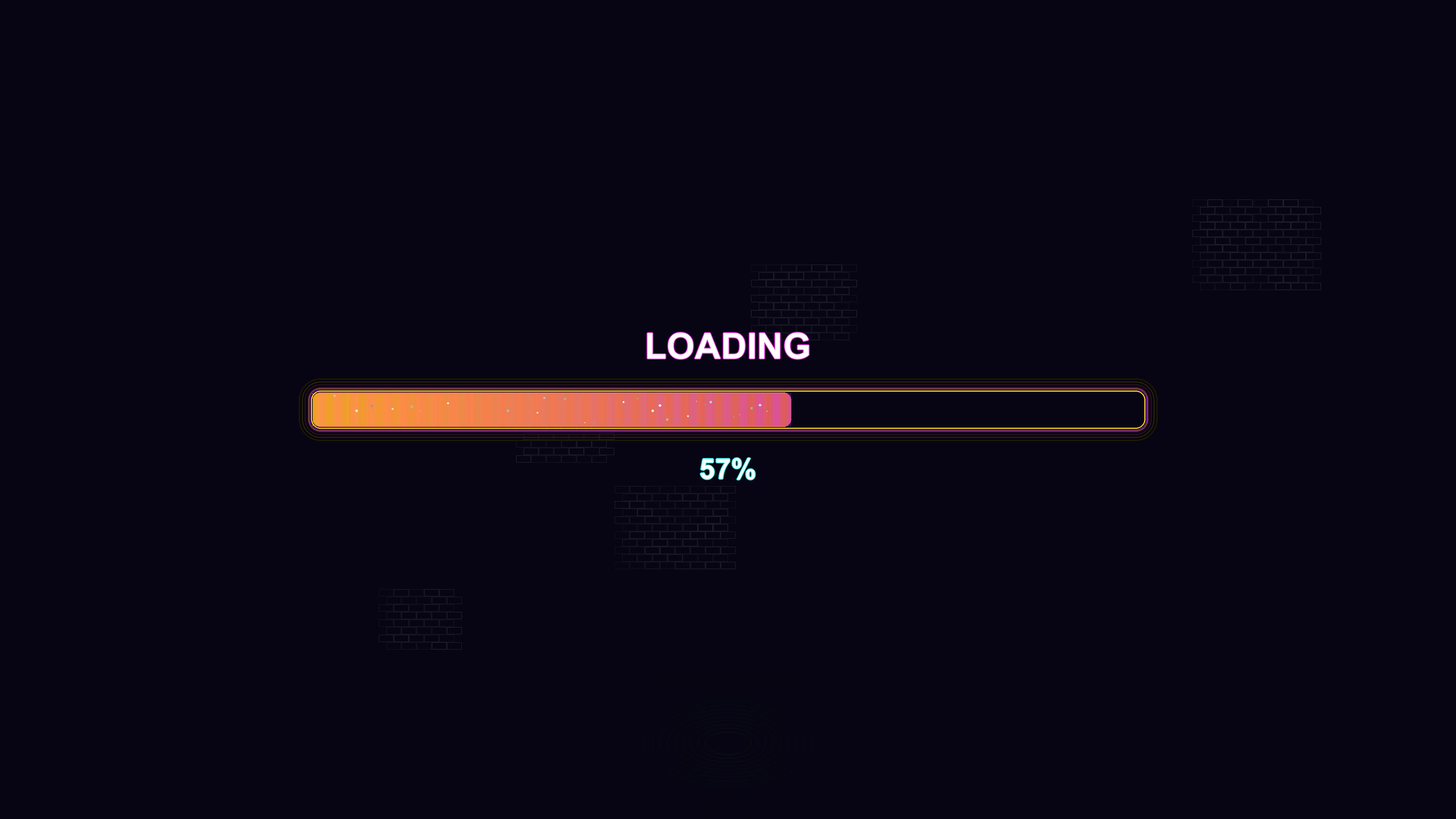 Progressbar animation for modern waiting periods in a digital interface with clear visuals and smooth transitions