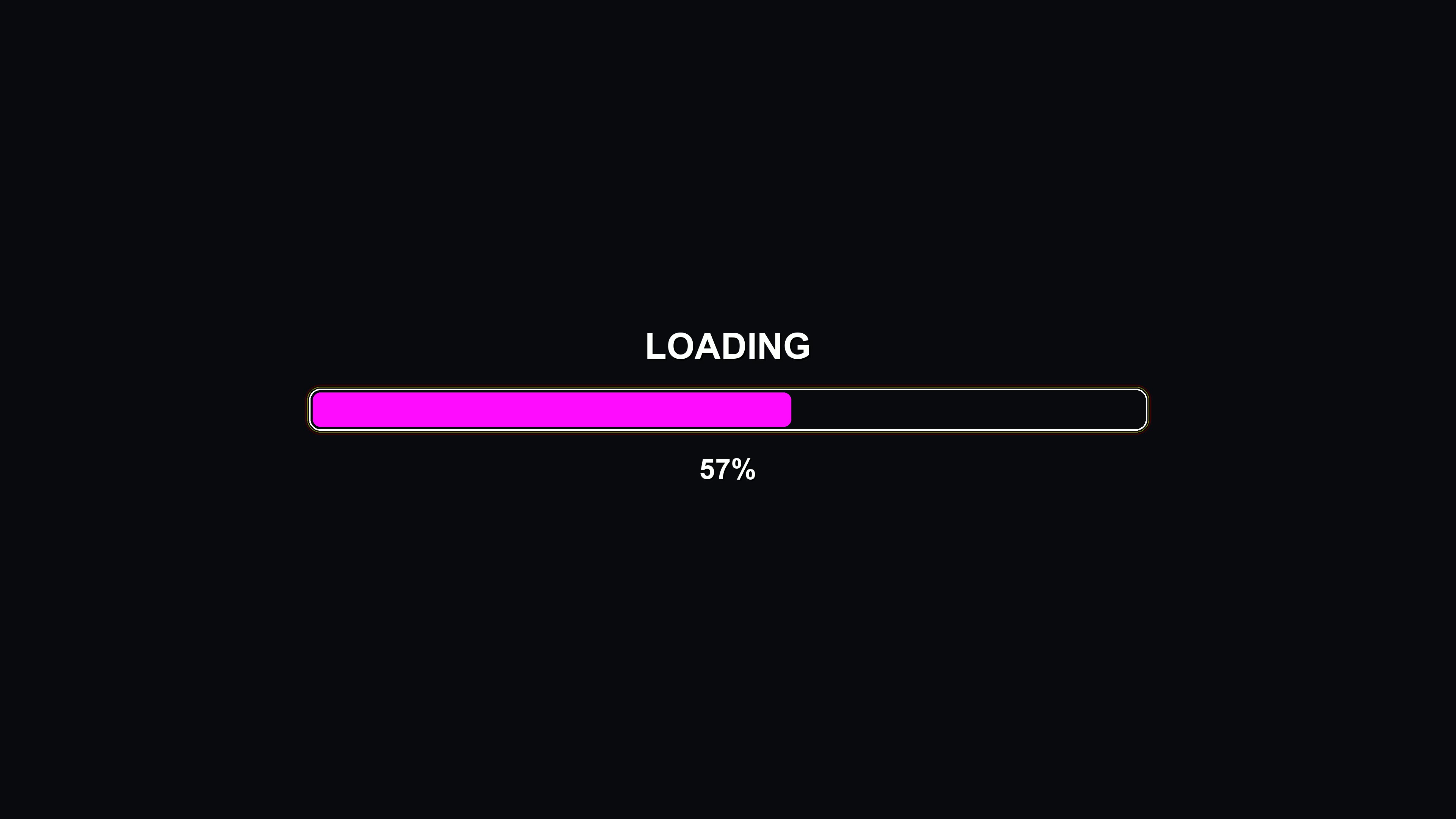 Progress bar animation shows vibrant colors and smooth movement for loading tasks on a modern digital interface