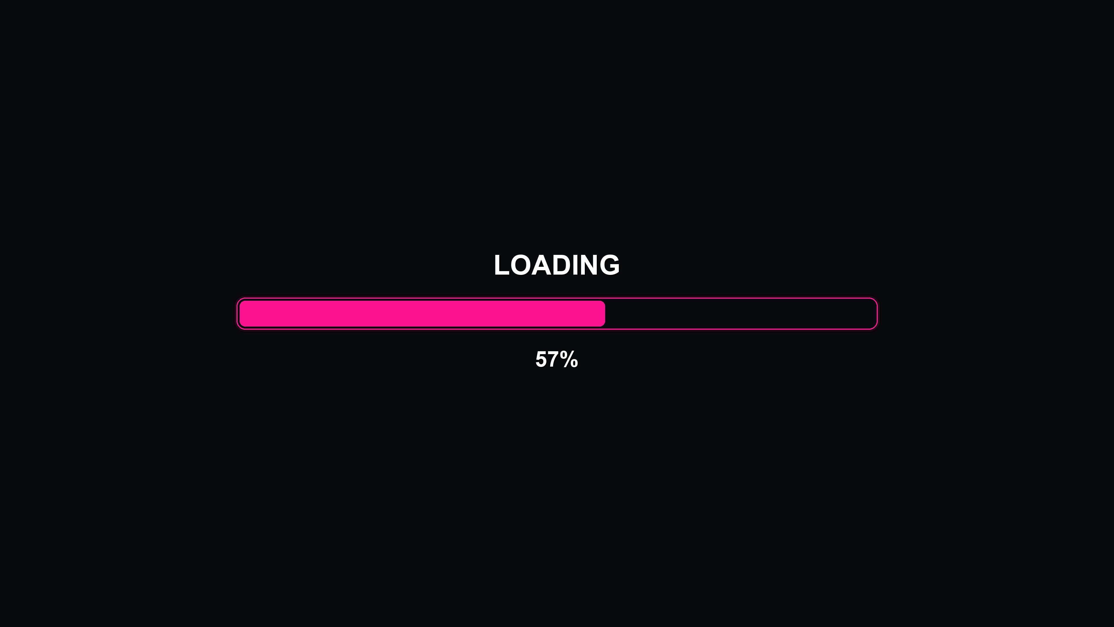 Stylish modern progressbar animation with vibrant colors in a digital setting during loading sequence