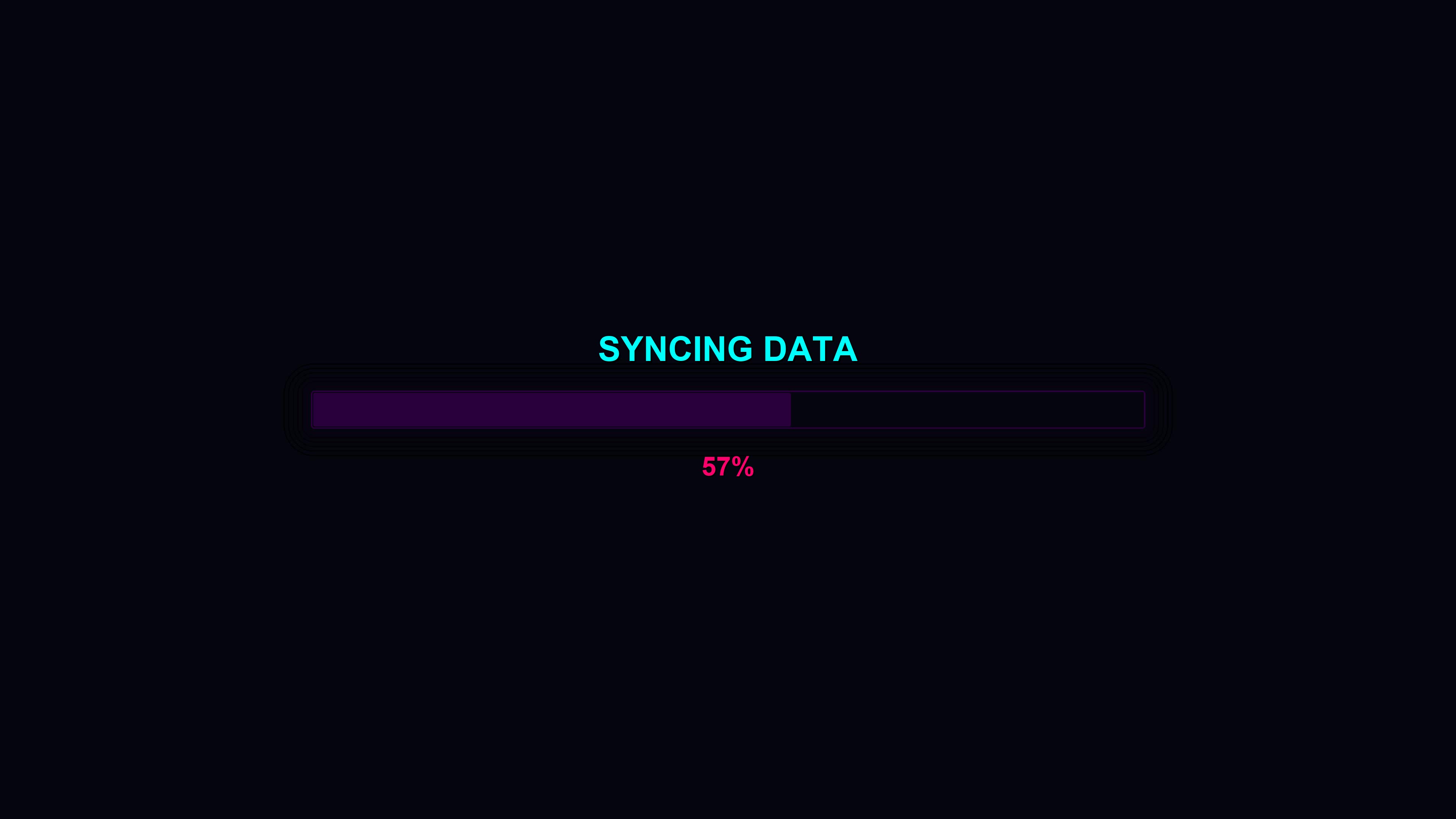 Modern style progress bar animation for data syncing process during waiting times in digital applications