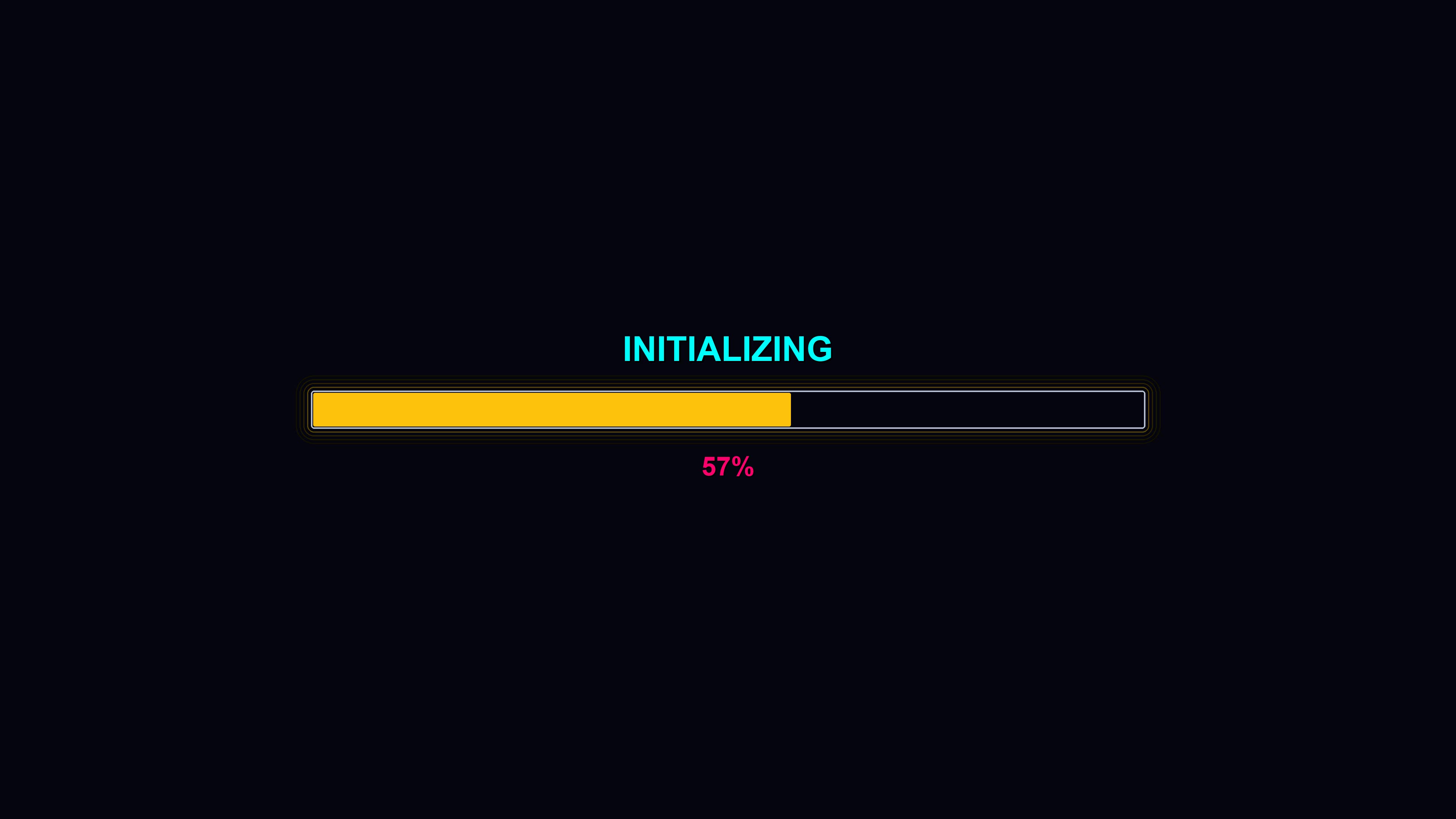 Progress bar animation showing waiting status during a data loading period with clear design elements