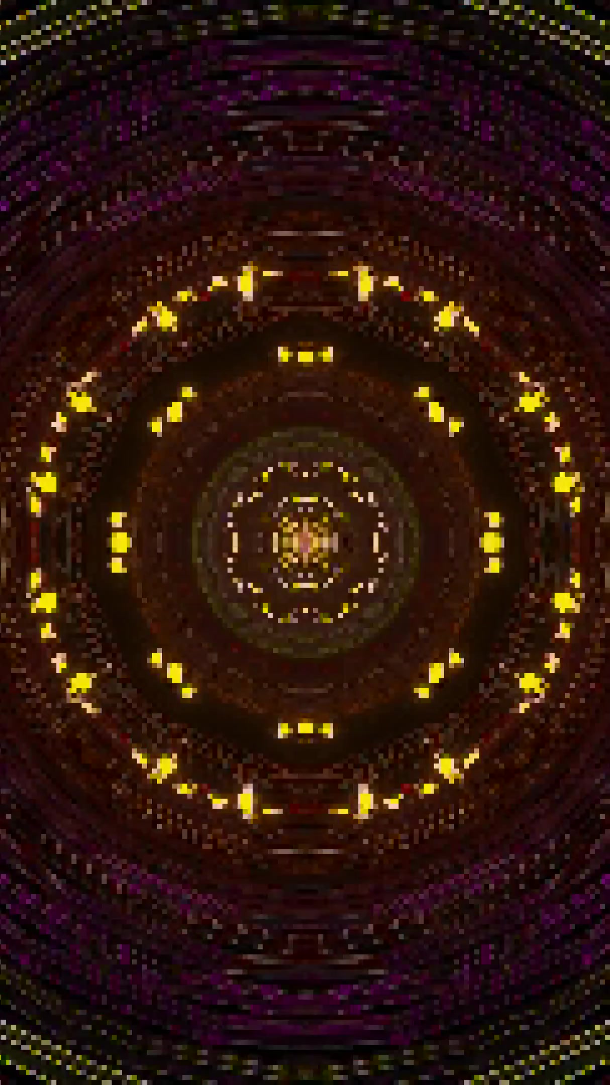 Vibrant tunnel video vj loop screensaver creates endless visual experience with colorful lights