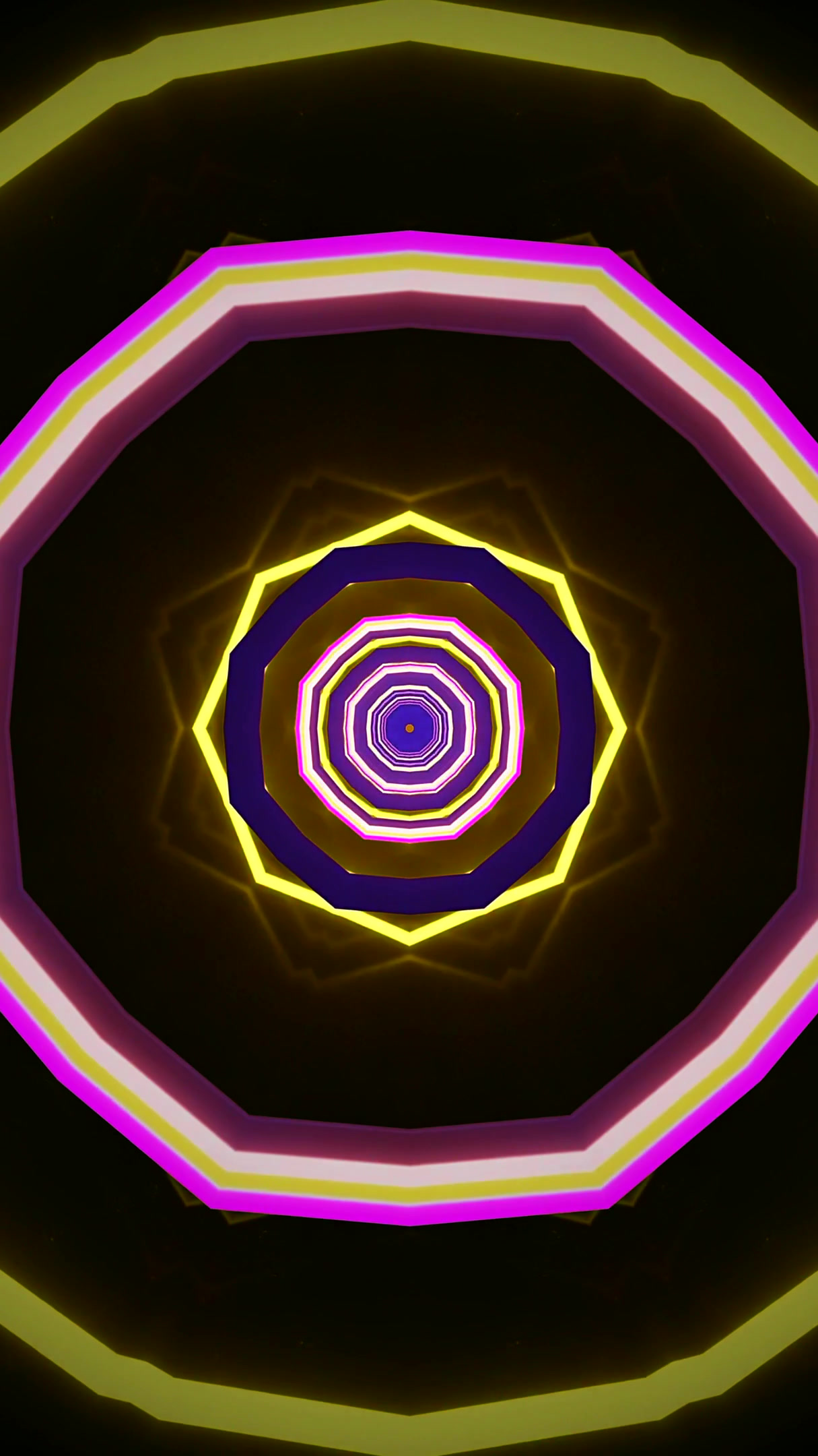 Dynamic tunnel video vj loop screensaver with seamless movement a