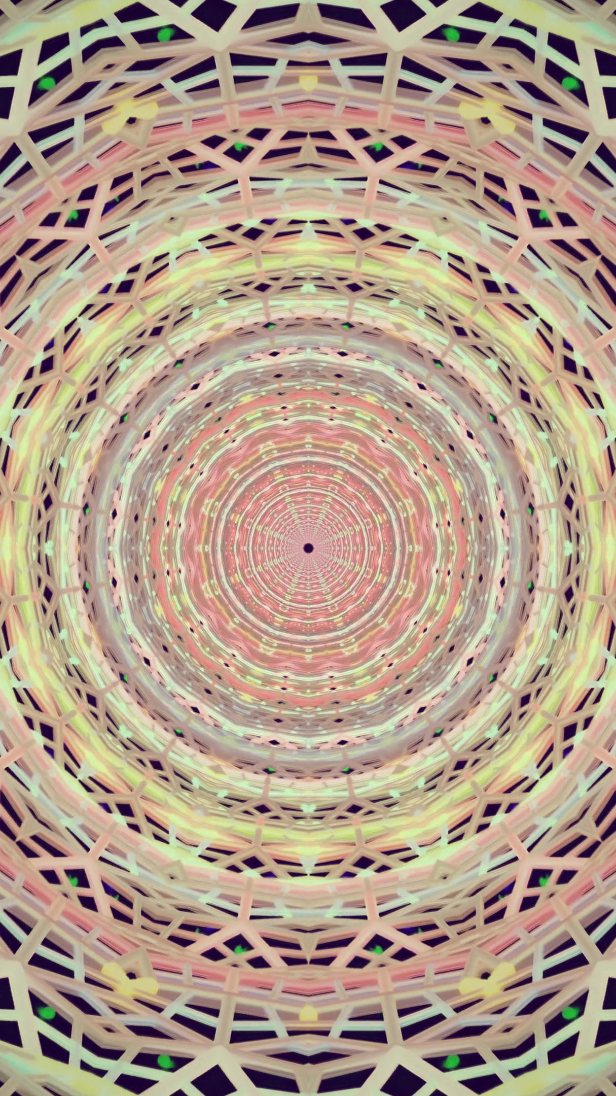 Seamless looping tunnel video vj loop screensaver for relaxation