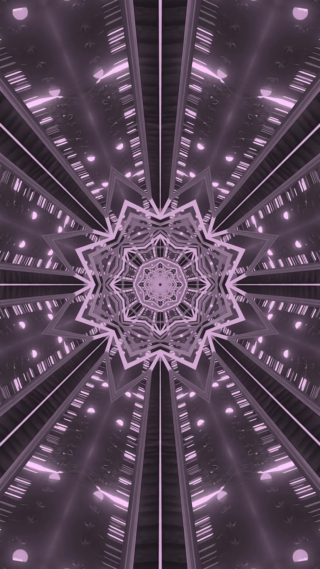 Seamless tunnel video vj loop screensaver with vibrant colors and