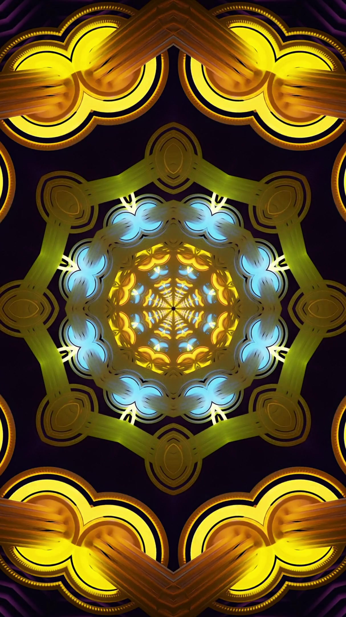 Vibrant tunnel video vj loop screensaver with seamless design