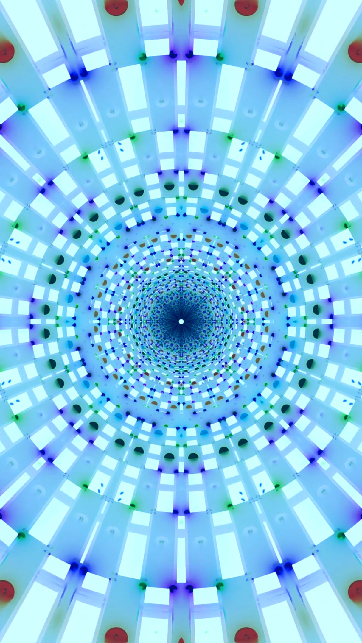 Colorful tunnel video vj loop screensaver creates mesmerizing vis