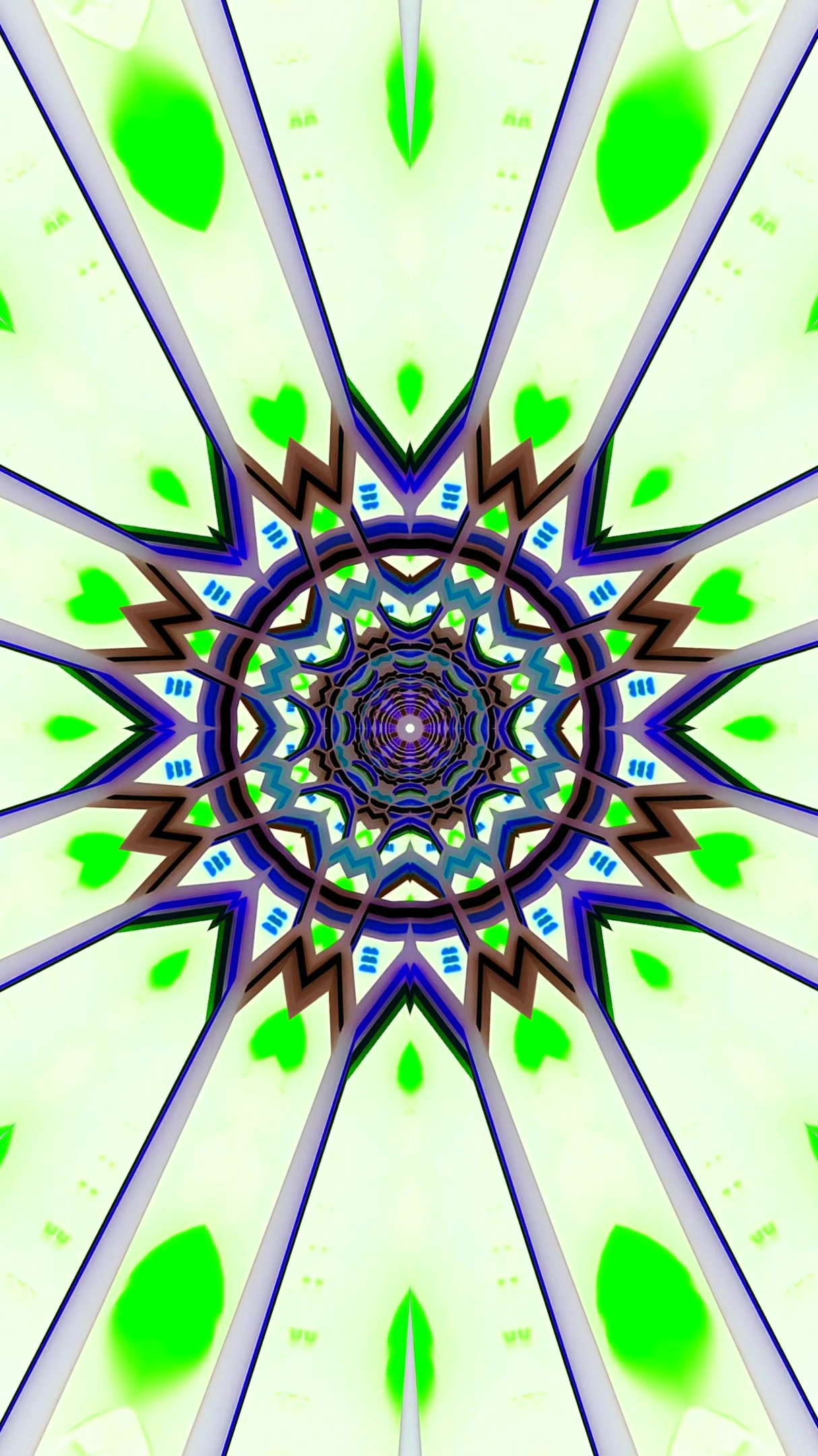 Dynamic tunnel video loop showcasing vibrant colors and geometric