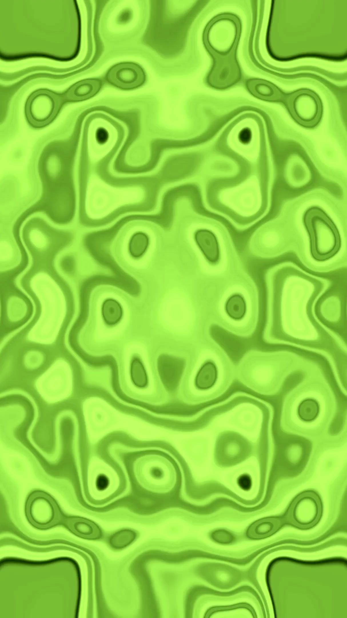 Seamless green tunnel video loop creating a dynamic and immersive screensaver experience