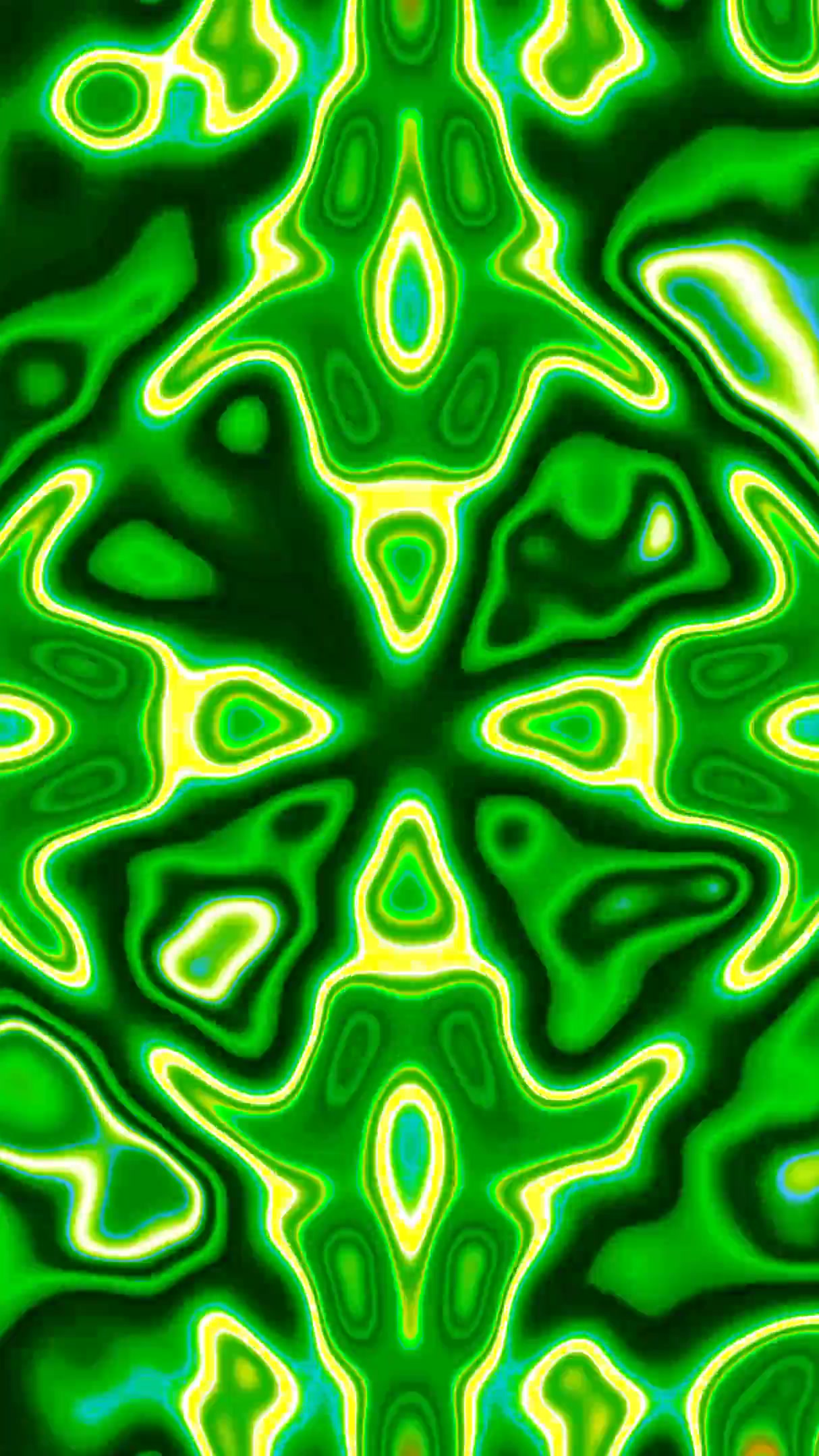 Dynamic tunnel video loop creates a mesmerizing green and blue visual experience in a seamless format