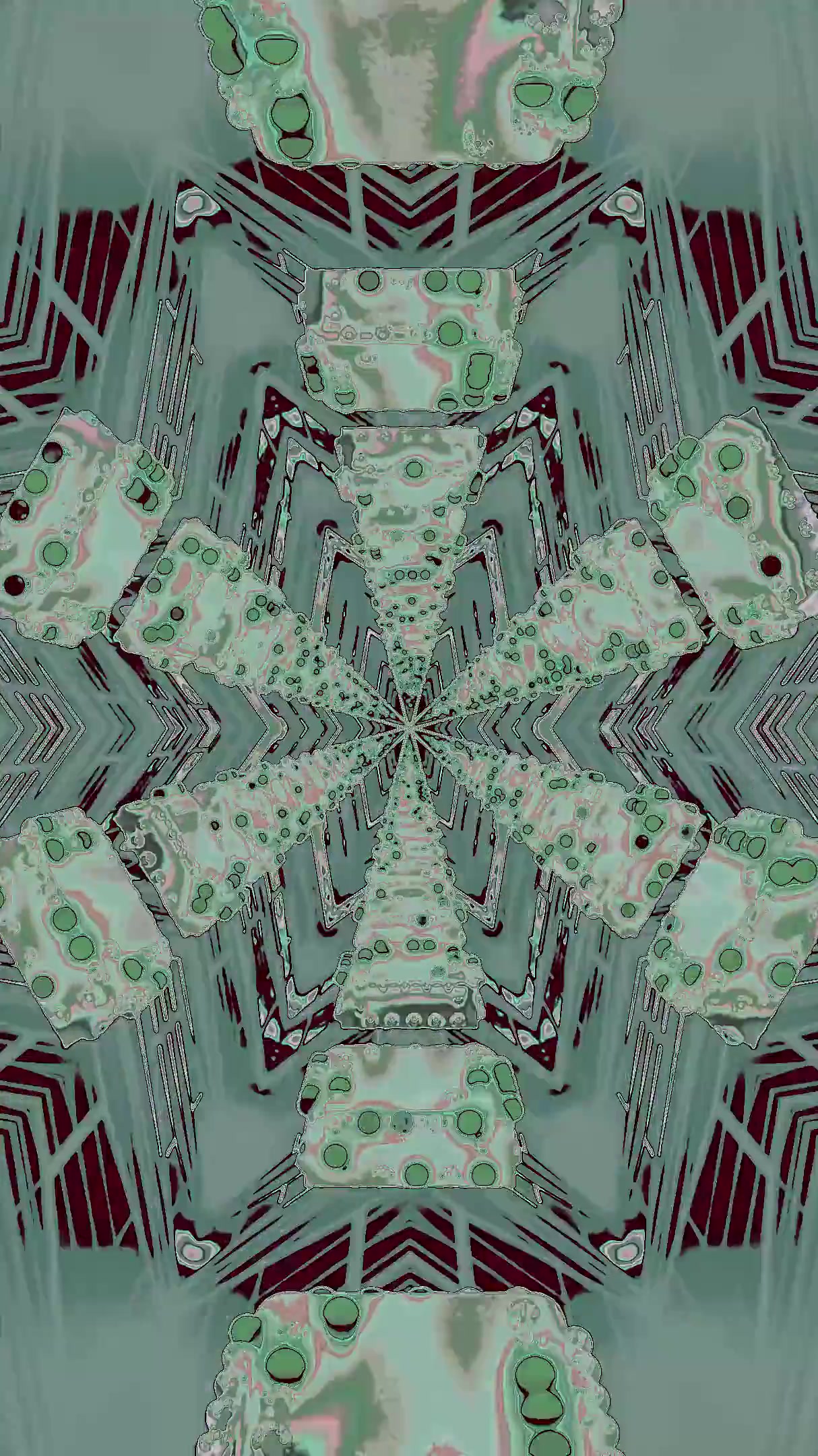 Seamless tunnel video loop featuring vibrant patterns and colors for dynamic screensaver experience