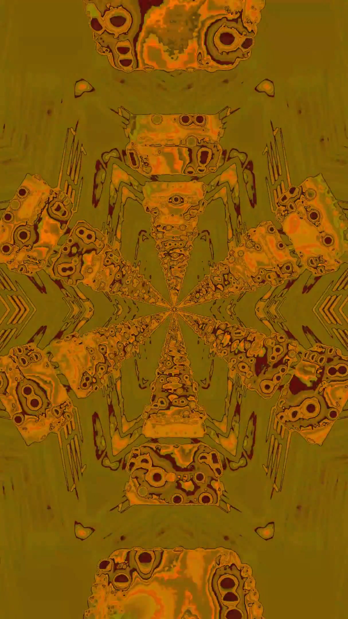 Tunnel video loop creating an immersive, vibrant display of colors and patterns in motion