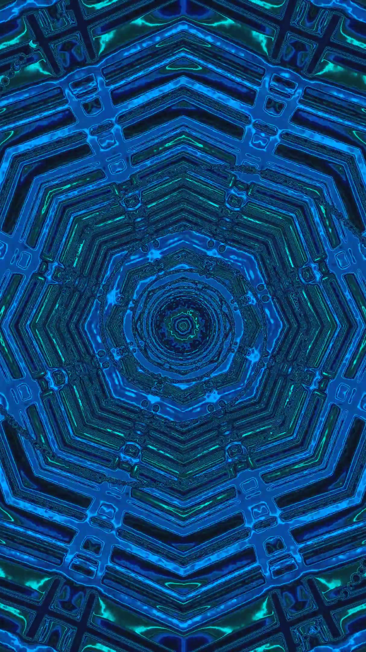 Experience a mesmerizing tunnel visualization with seamless looping motion in vibrant colors