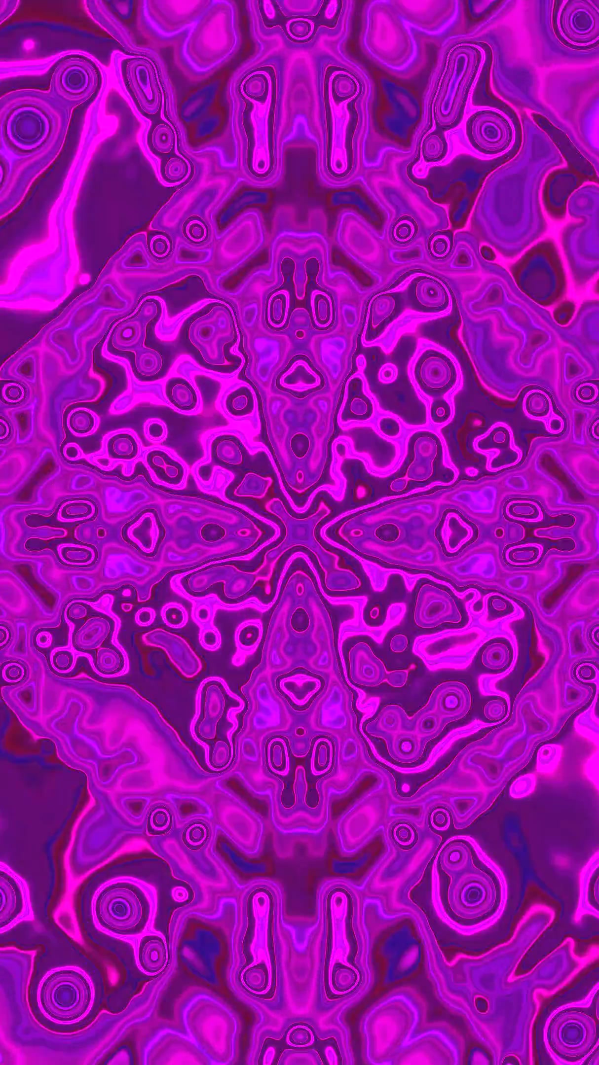 Colorful tunnel video loop with abstract patterns creating a vibrant screensaver effect for relaxation and visual fascination