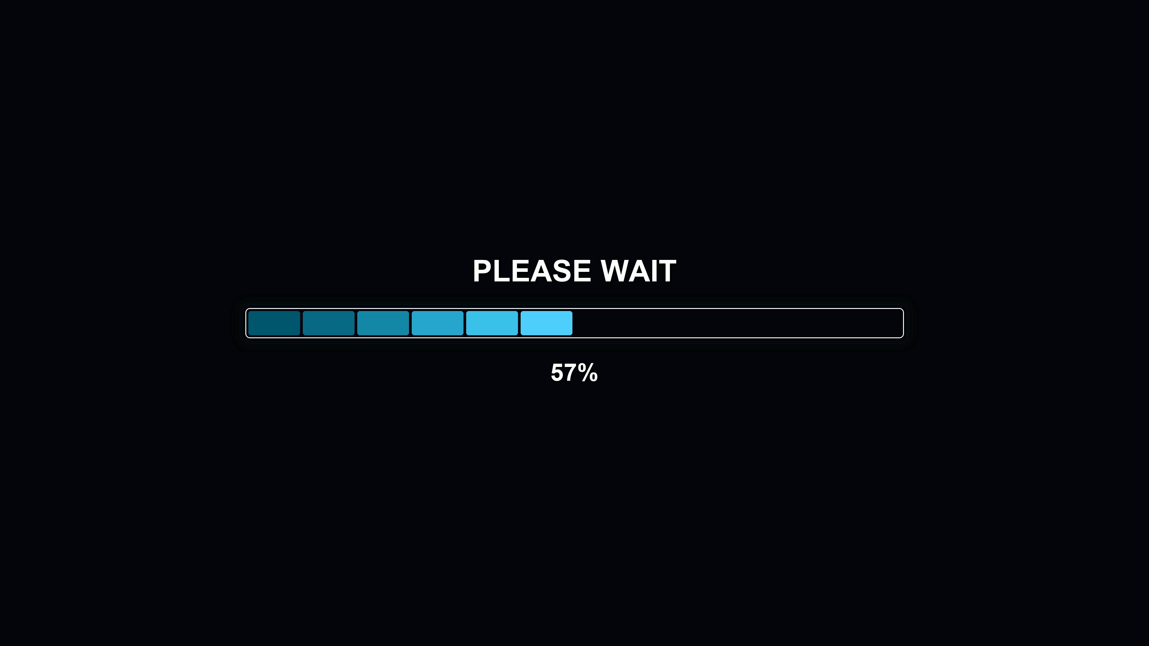 Modern style progress bar animation for waiting periods in a digital interface with clear indicators for completion and user interaction