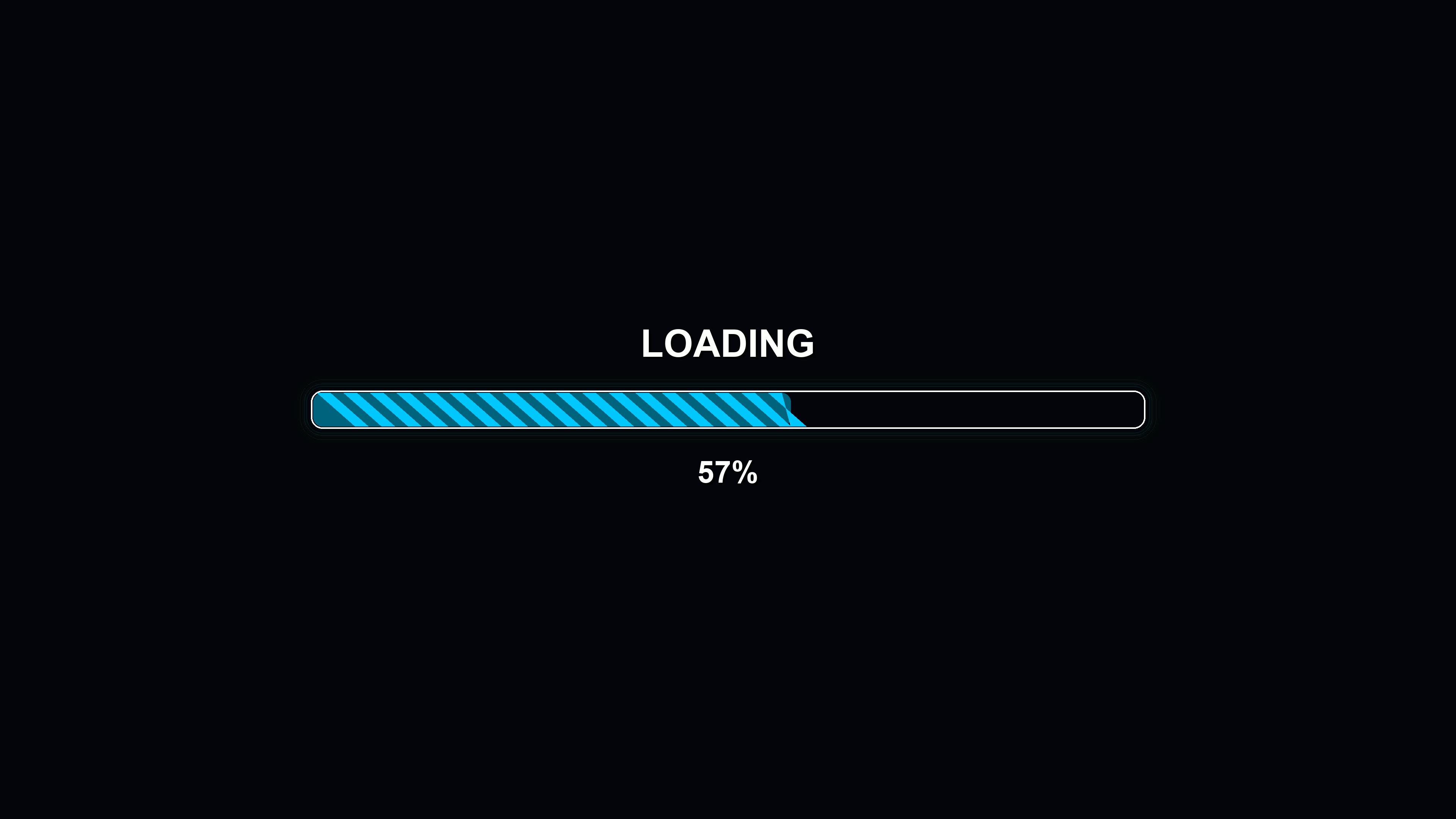 Modern progressbar animation designed for loading screens during waiting periods in videos and applications
