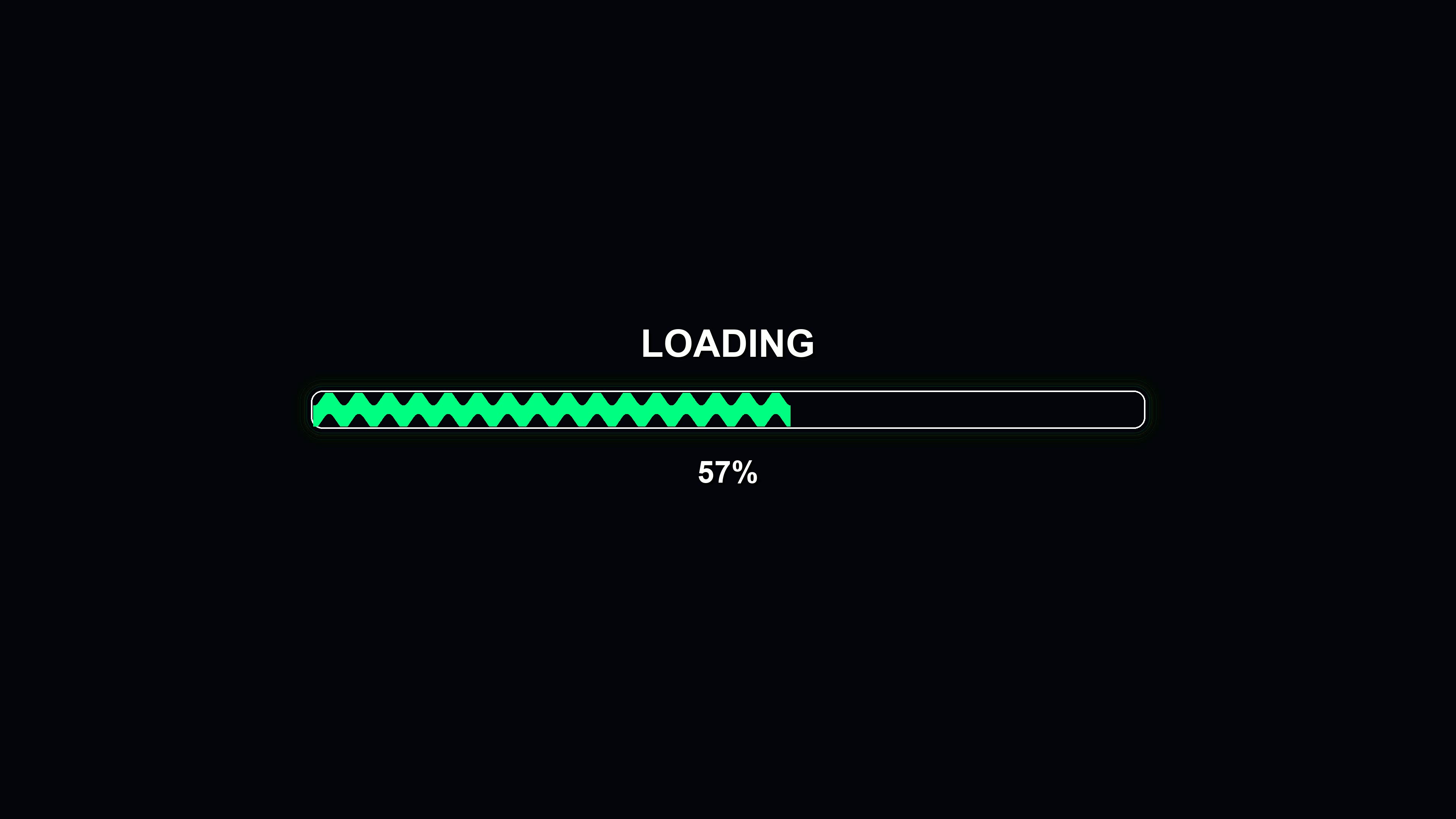 Modern style progressbar animation displays loading status during waiting periods in digital applications for user engagement and feedback