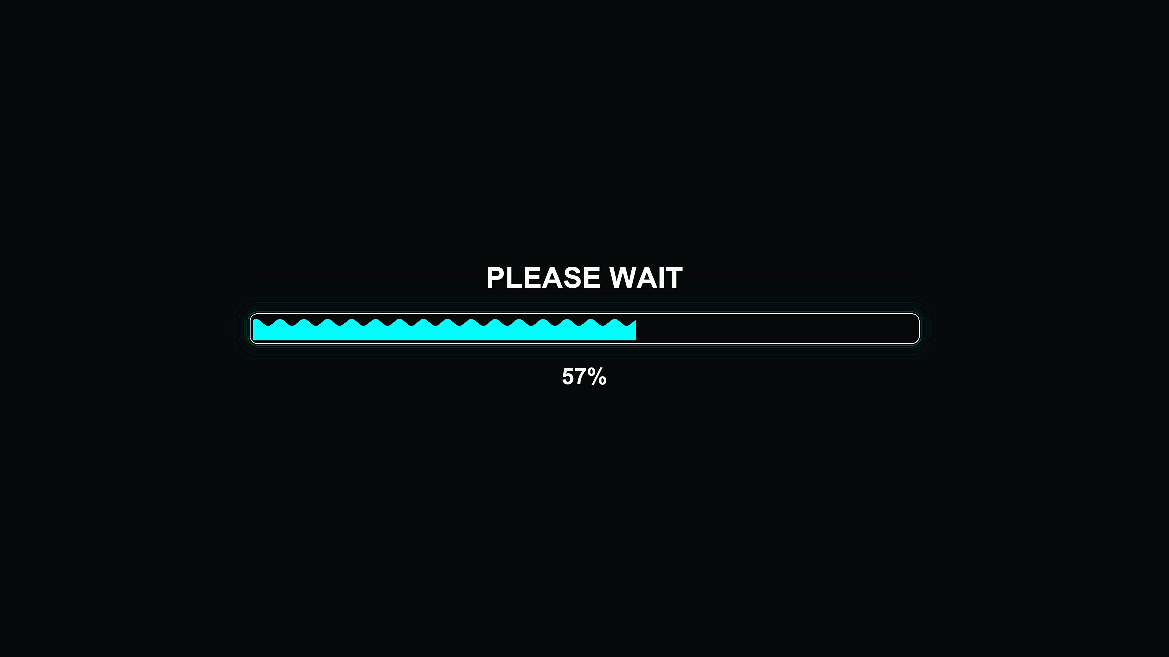 Modern style progress bar animation for waiting periods with clear visual indicators and smooth transition effects