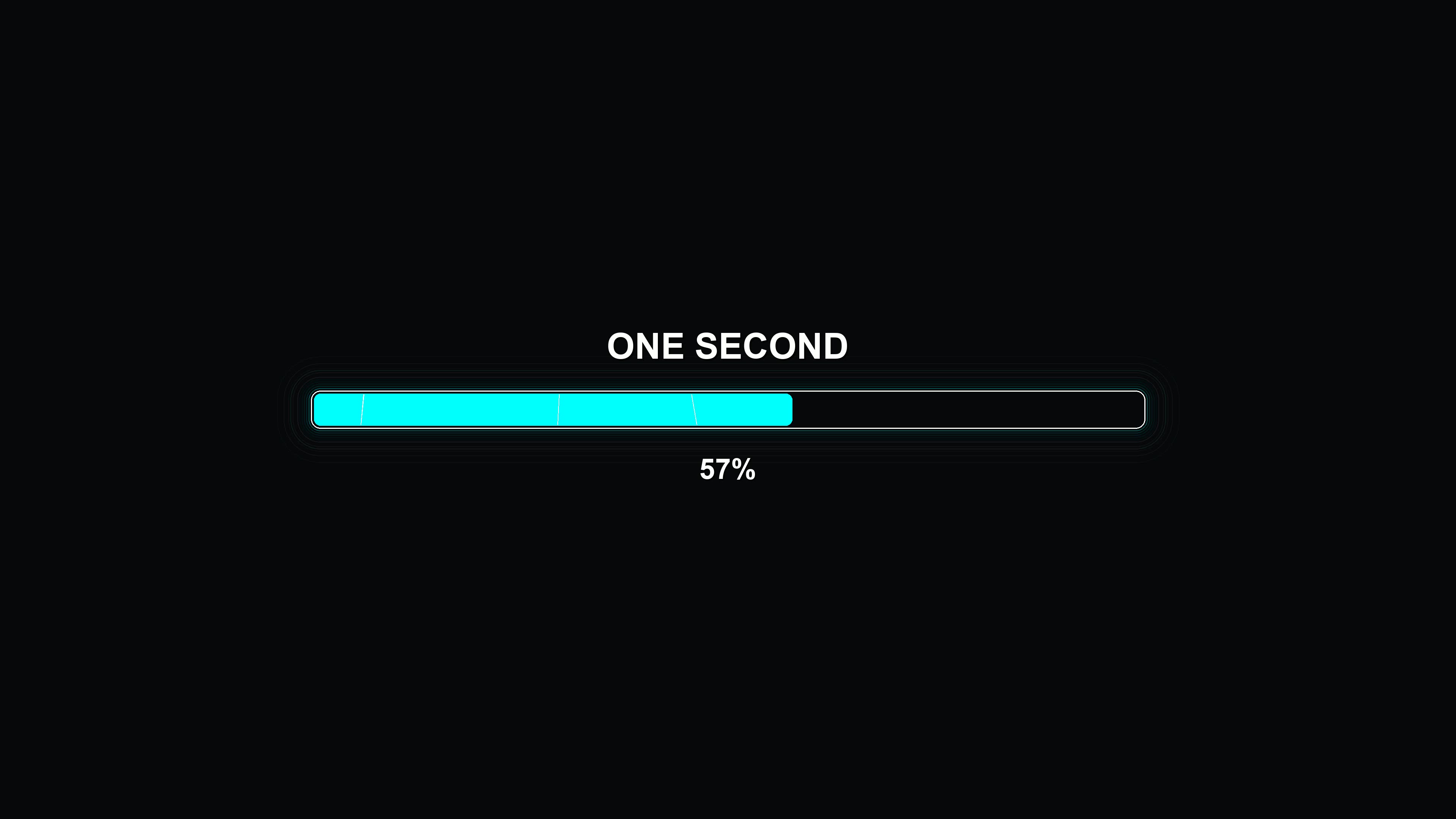 Progress bar animation used to indicate waiting periods in modern digital interfaces for technology users