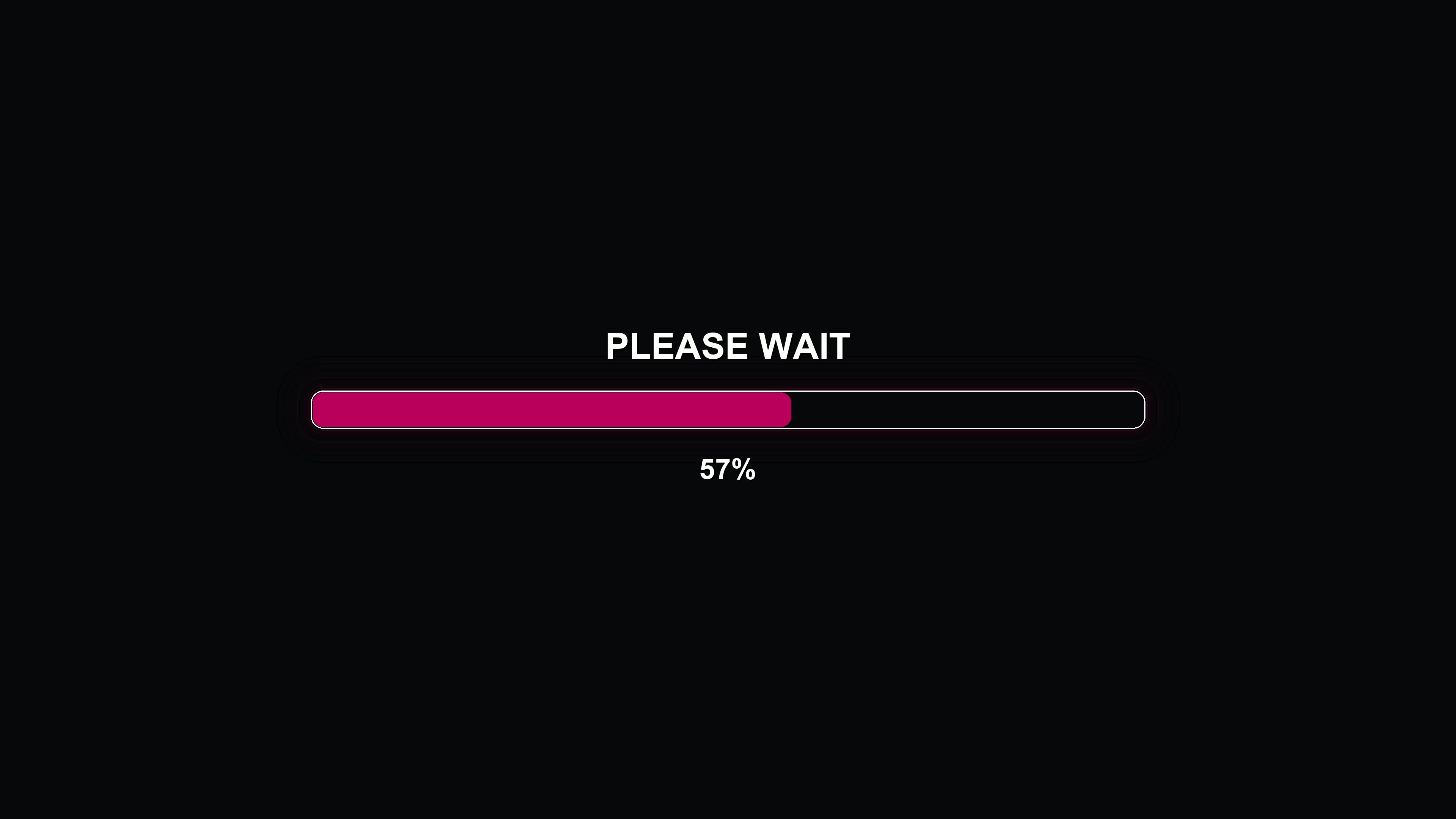 Modern progress bar animation indicating loading status during waiting periods for user interface