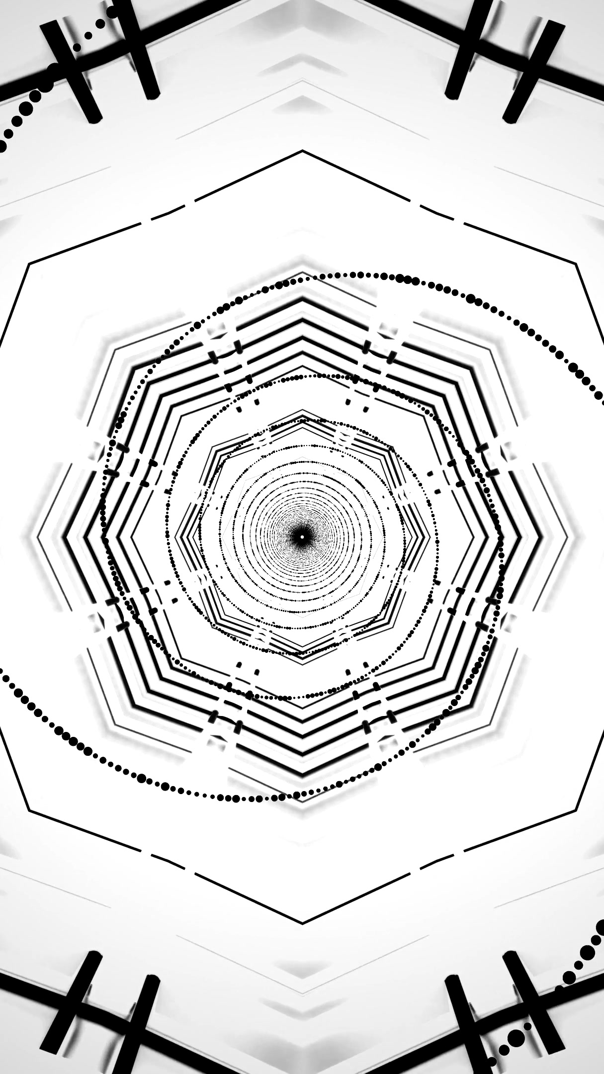 Seamless tunnel video loop creates captivating and dynamic visual experience for screensaver enjoyment
