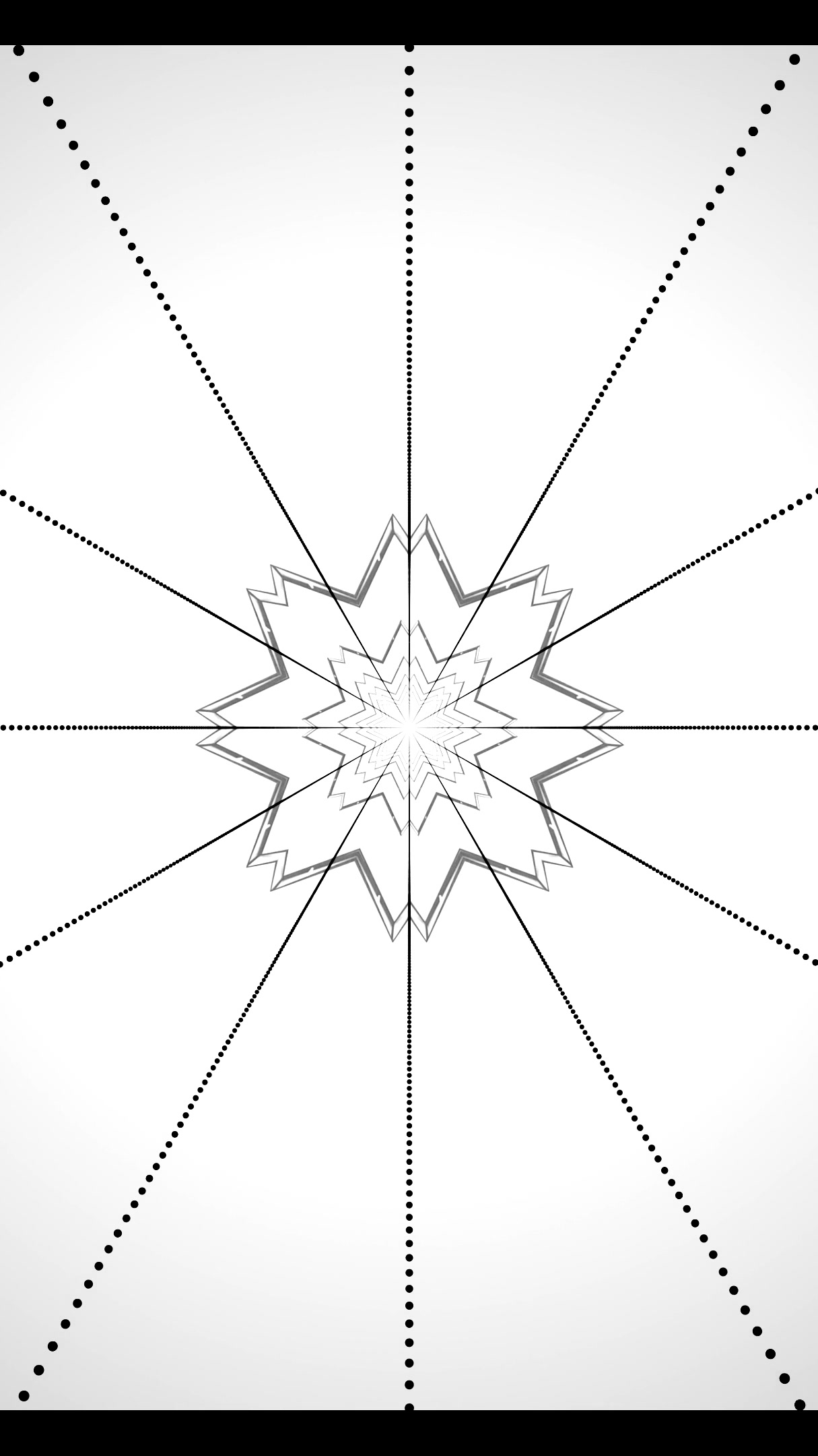 Seamless tunnel video loop screensaver with dynamic geometric pat
