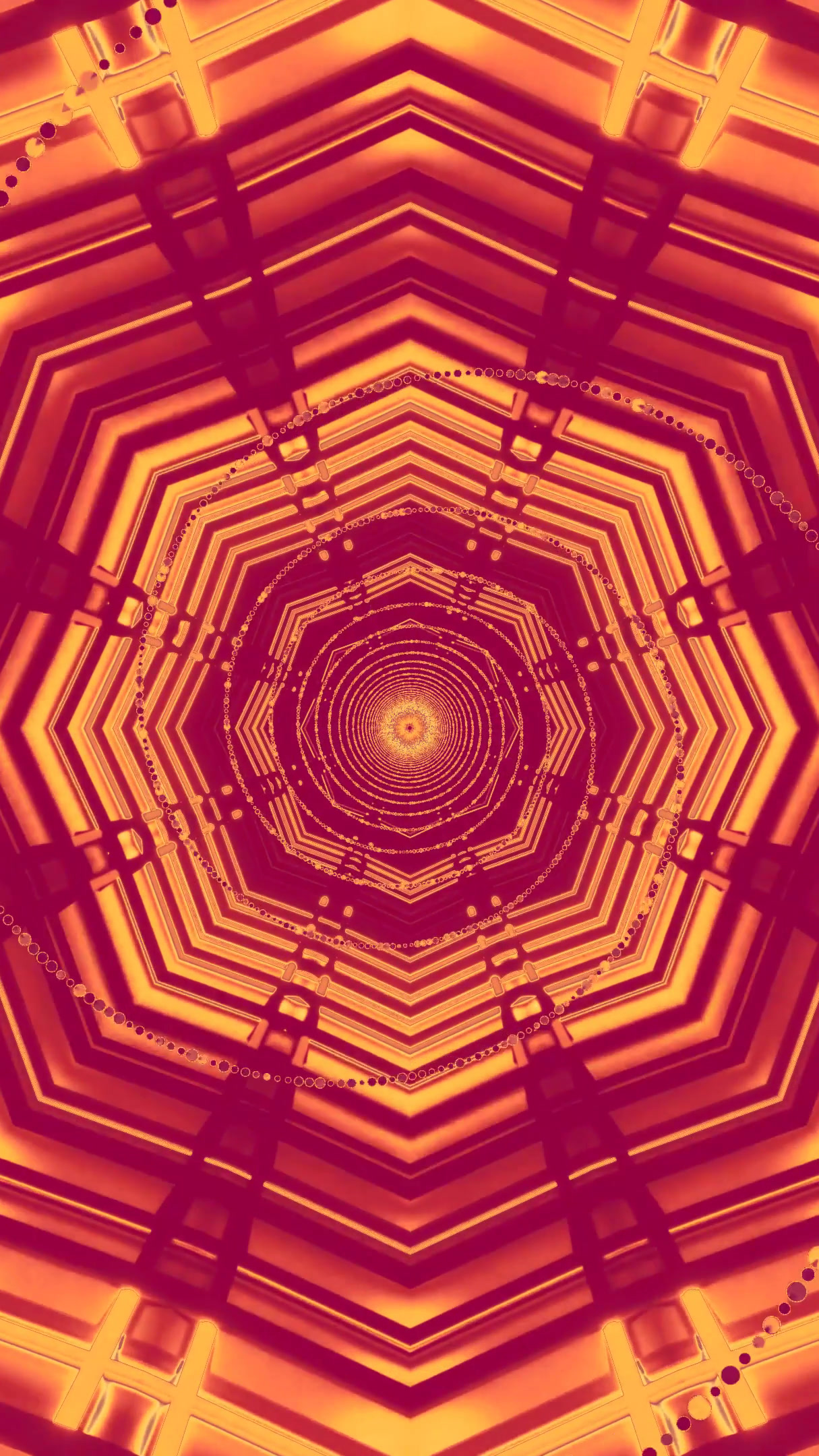 Visually stunning tunnel video vj loop screensaver with seamless