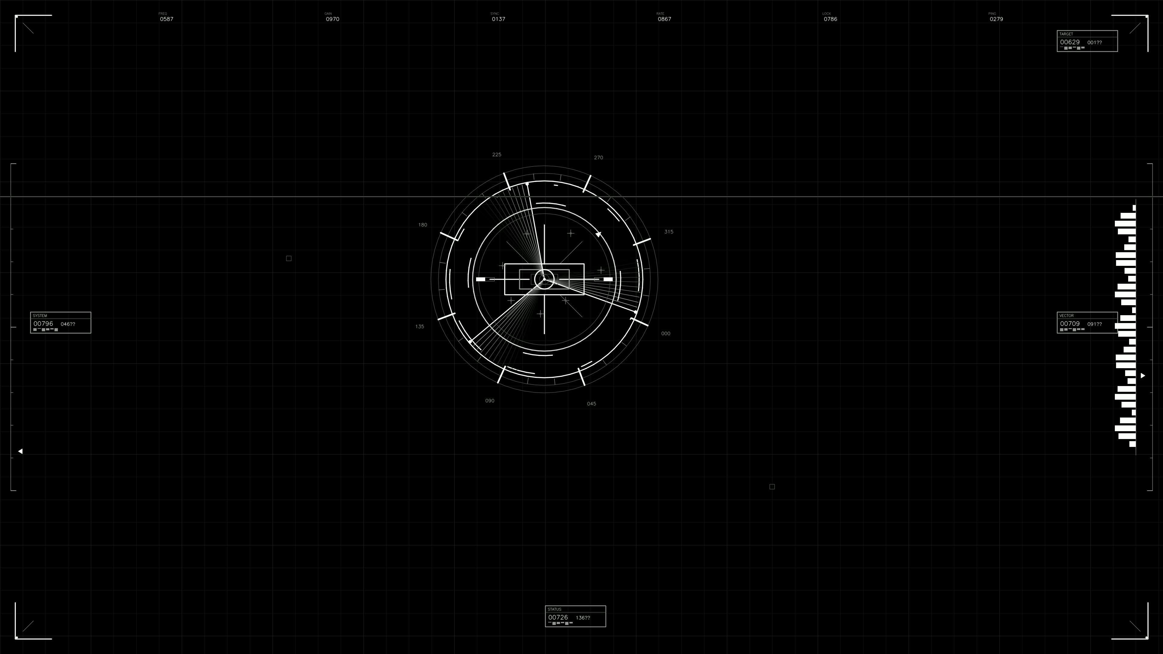 Military gui war stock footage with hud animation for science fiction production set in a futuristic digital environment