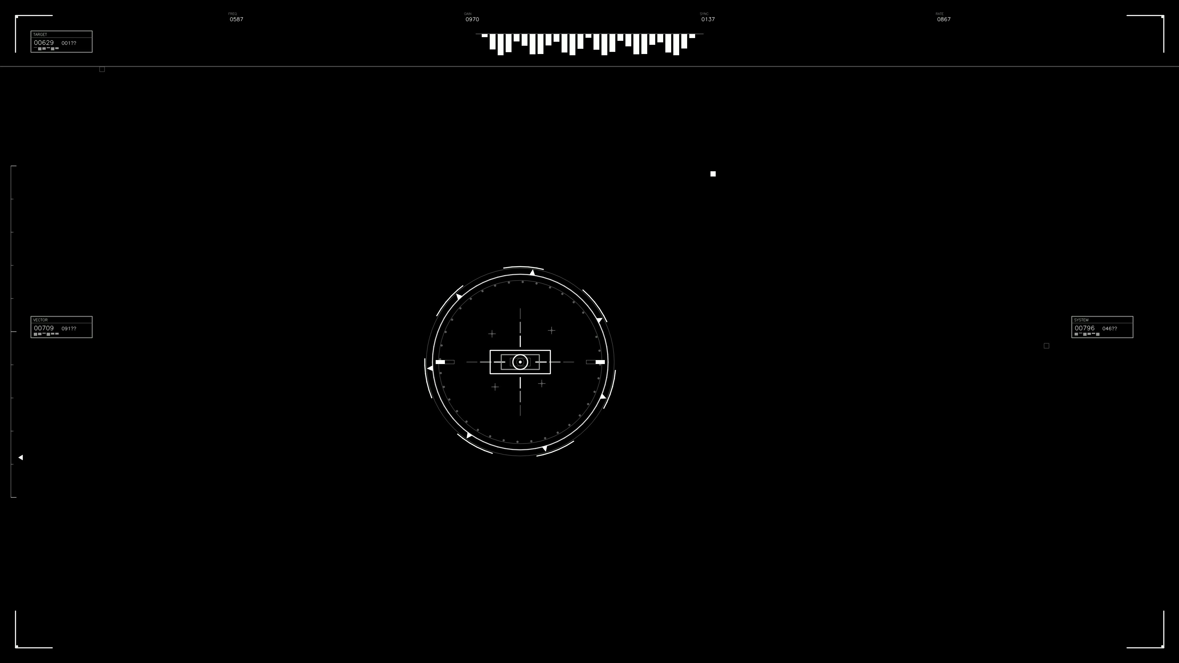 Military gui war stock footage hud animation for science fiction production featuring targeting system and interface elements