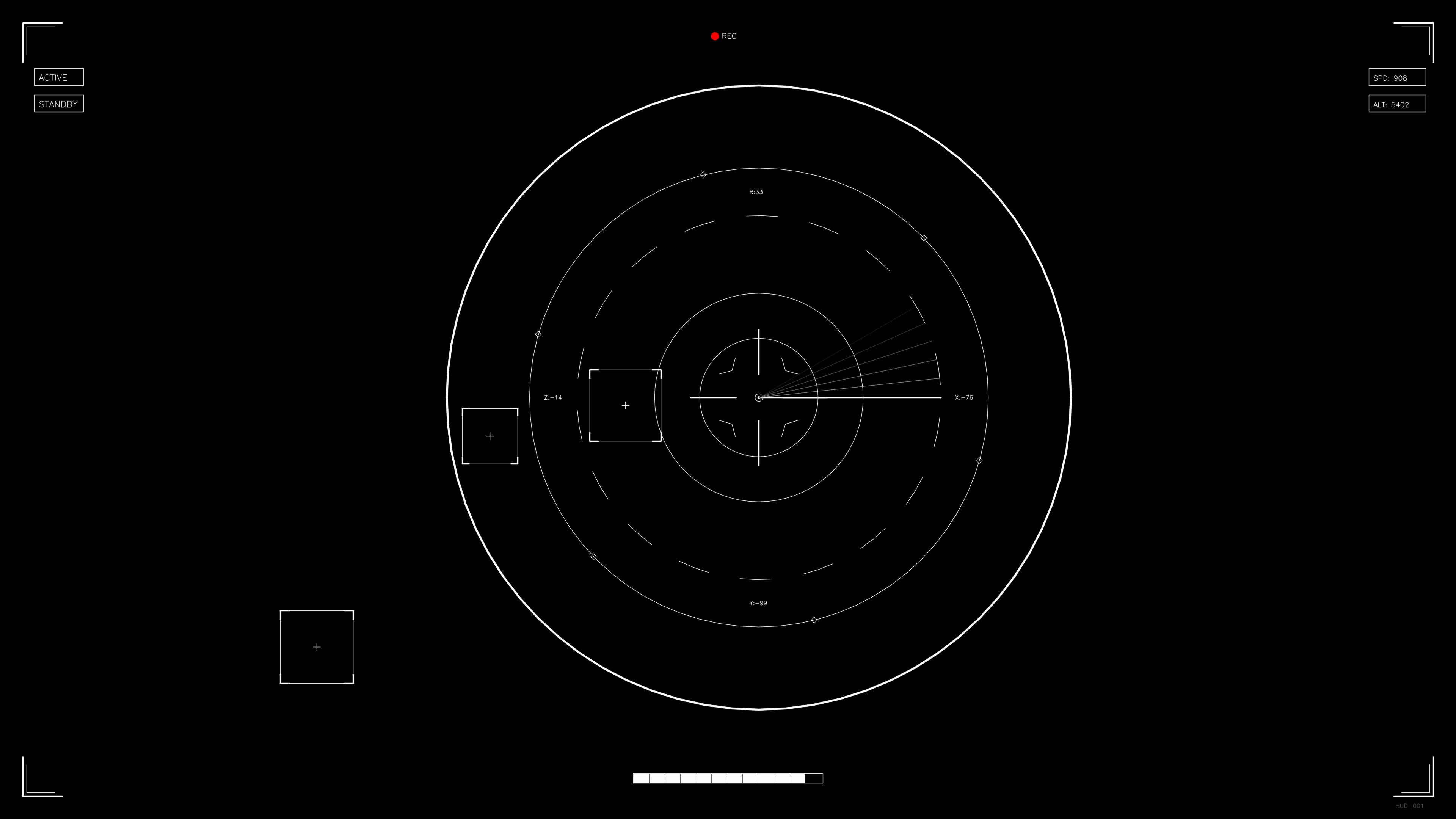 Scifi hud animation designed for web designers and videographers for digital projects during the night