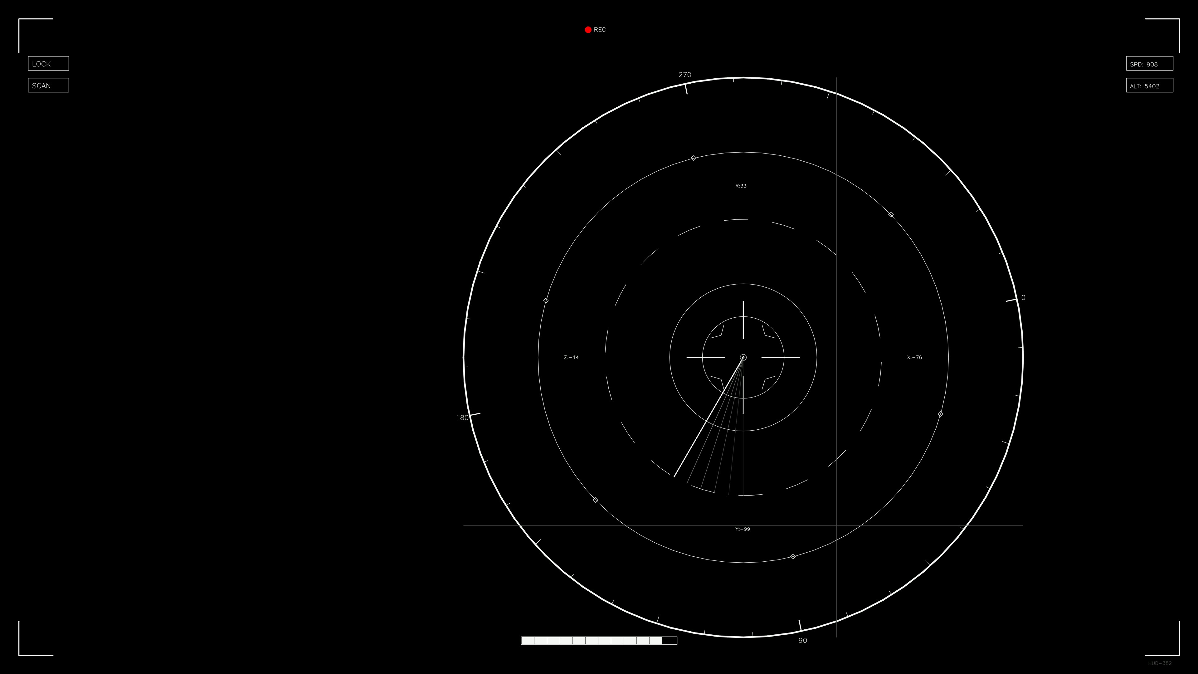 Sci-fi hud animation used for web design and video editing in digital interface and futuristic projects