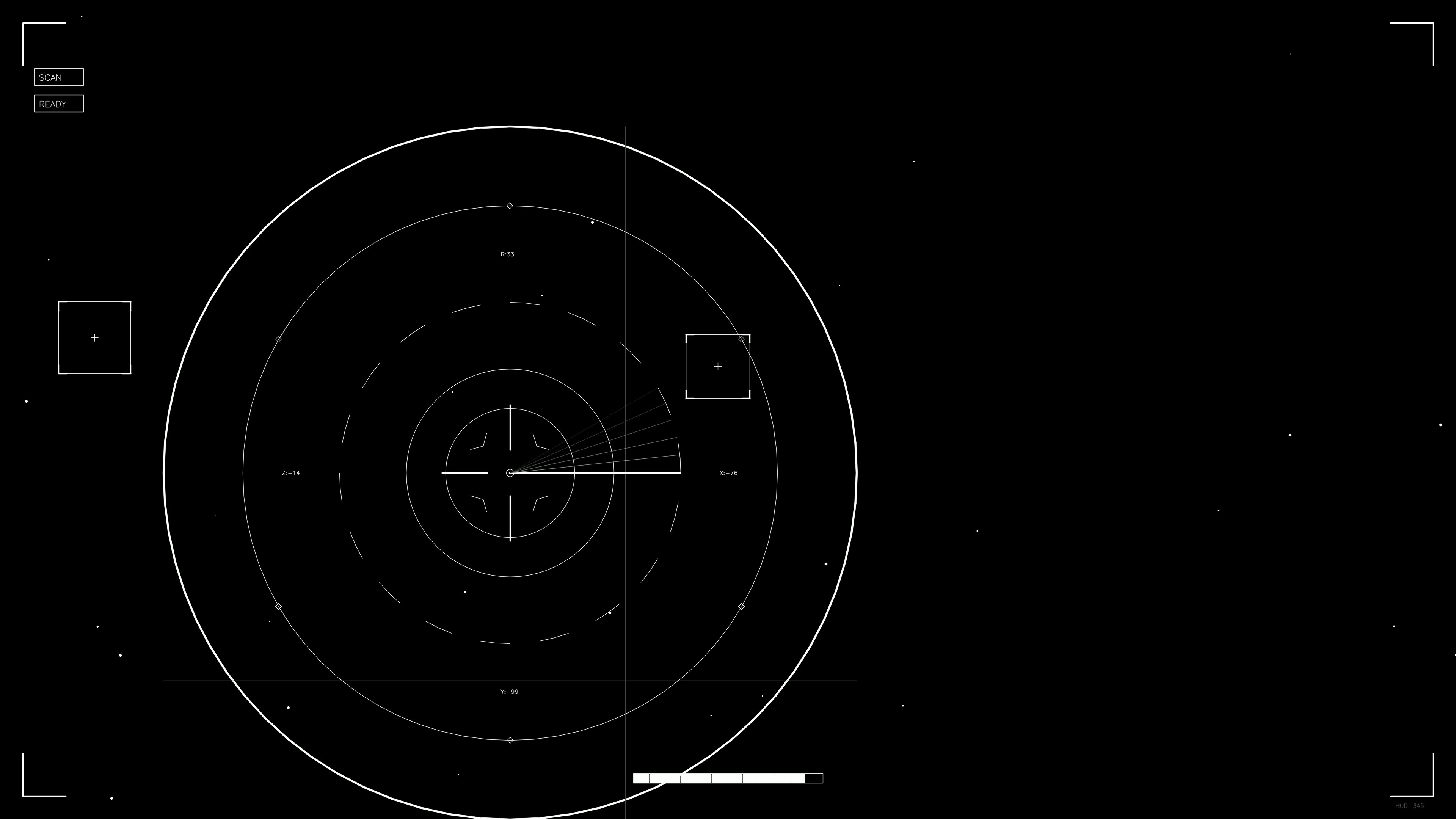 Sci fi hud animation designed for web and video use with details on navigation and motion elements