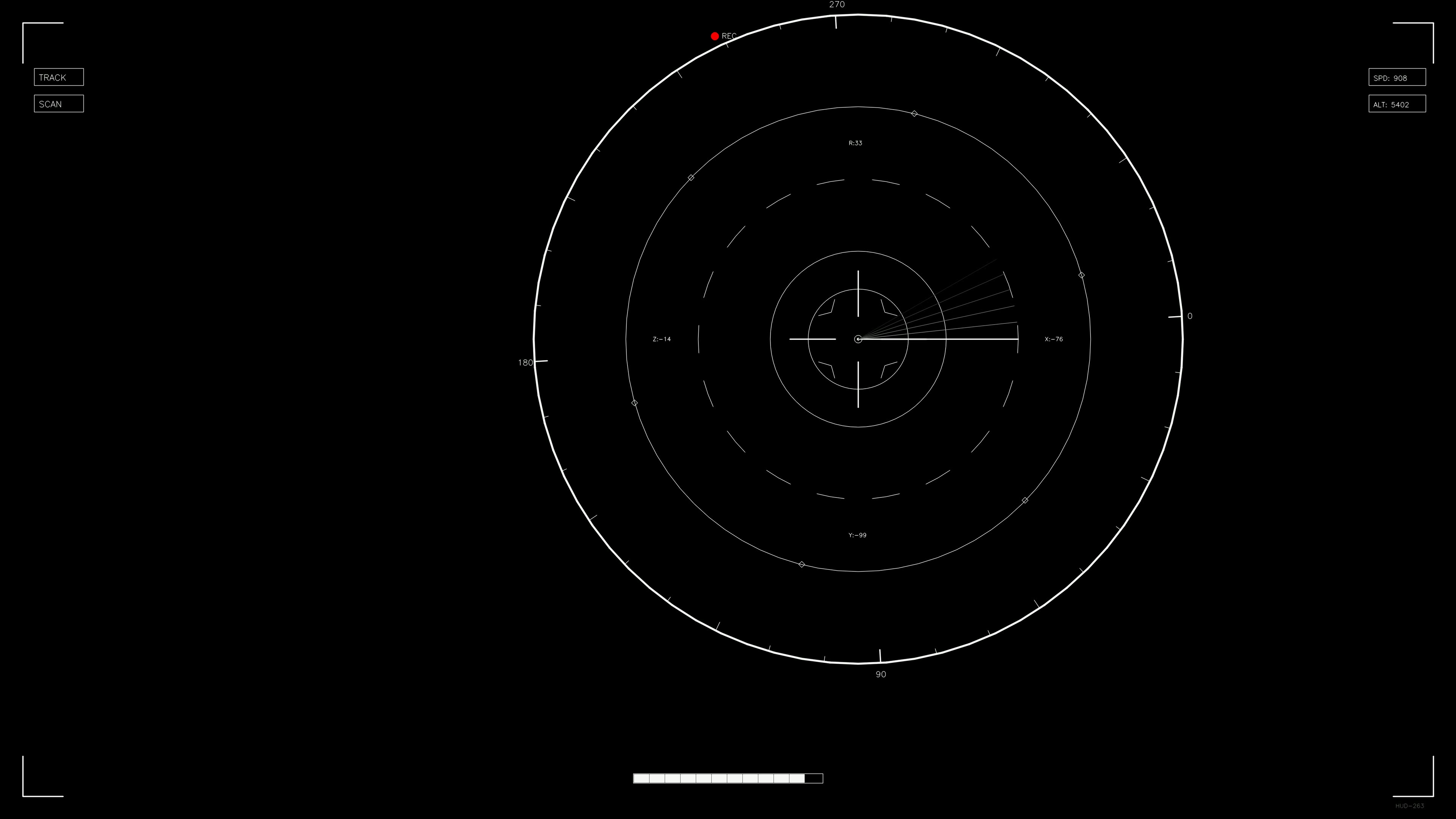 Scifi hud animation design for web and video projects showcasing futuristic interface elements and data visualization