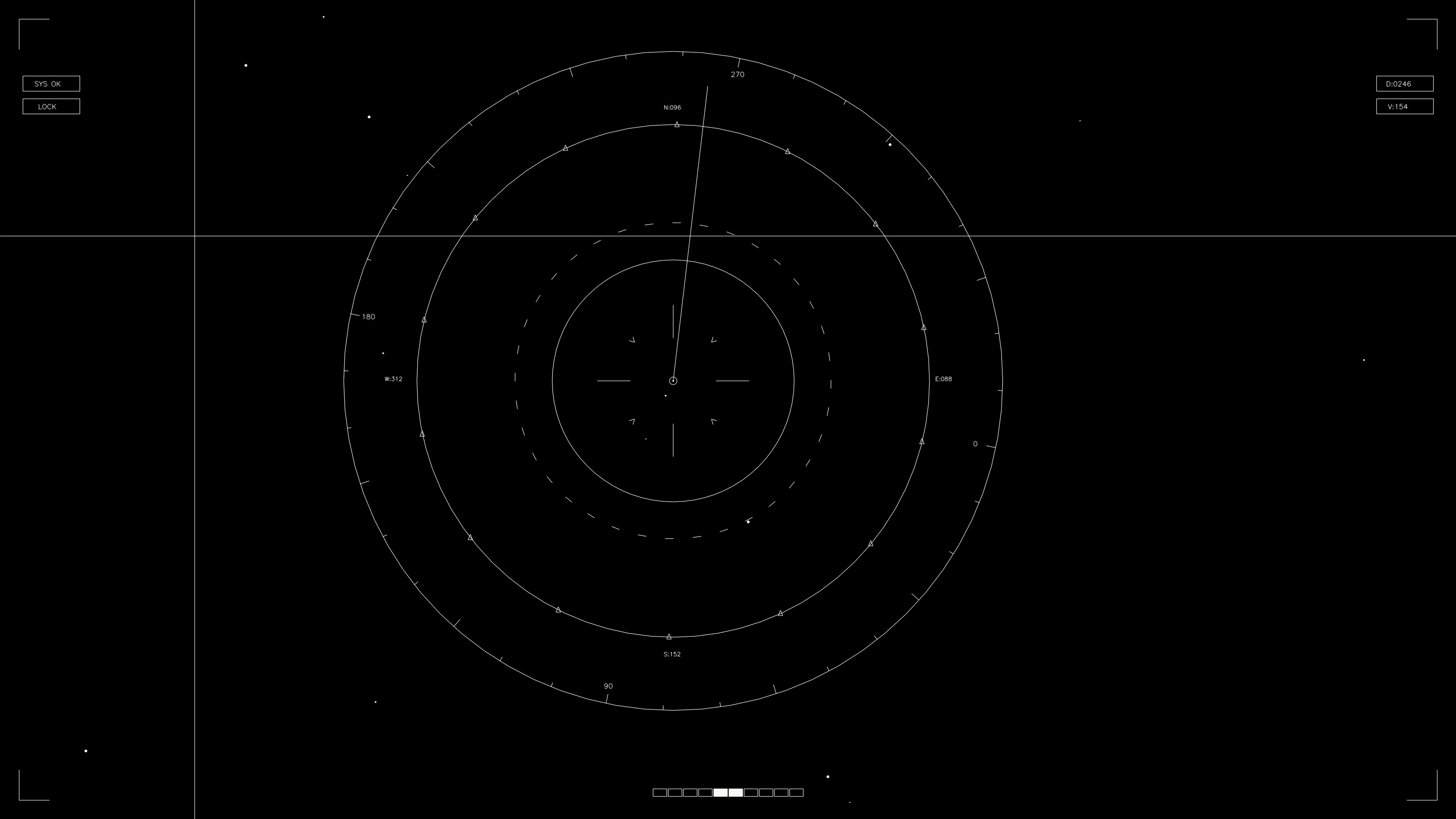 Animation of hud elements for web designers and video editors in sci-fi style and modern design