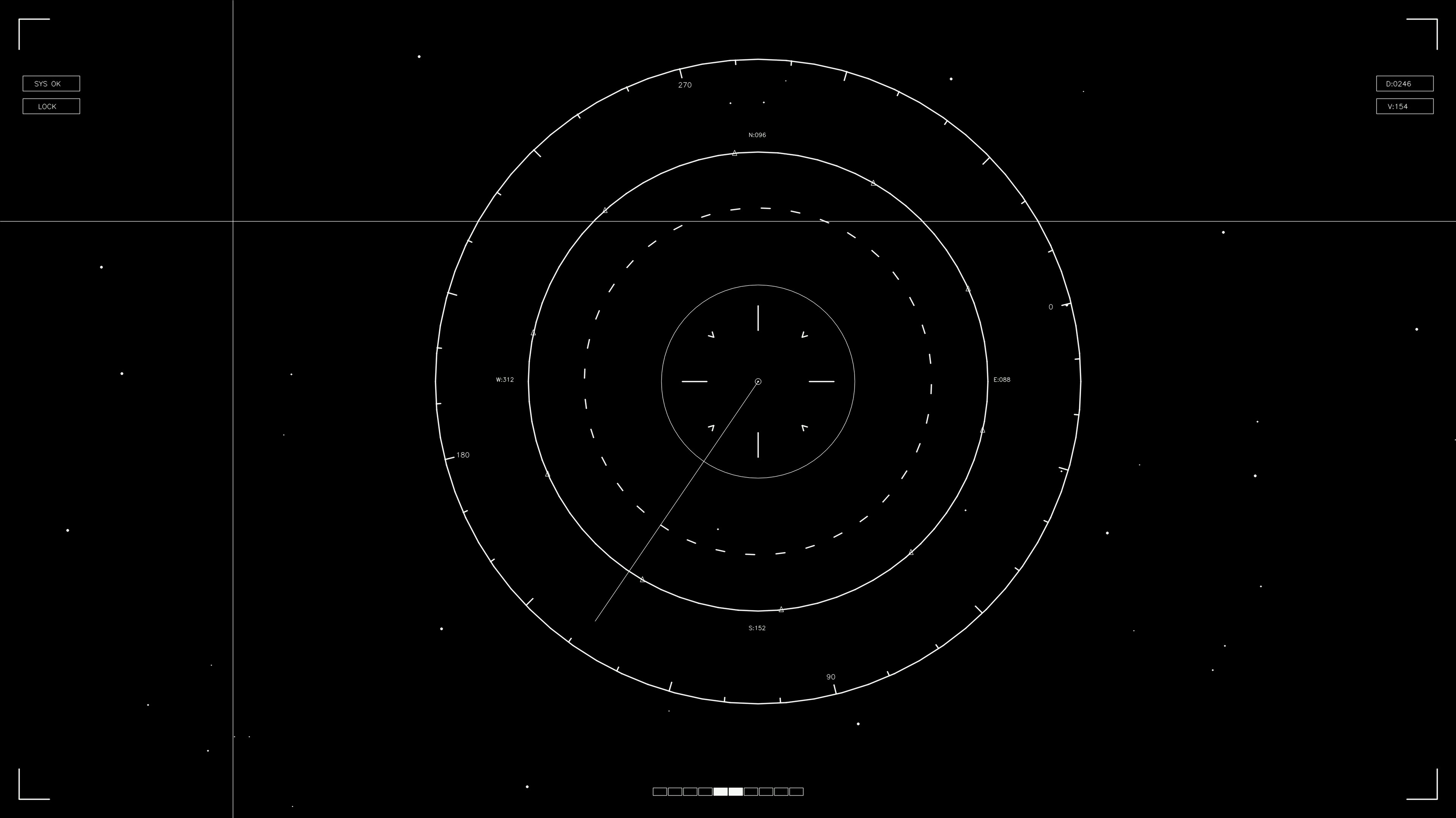 Hud elements animation for web designer and sci fi video cutter exploring user interface design