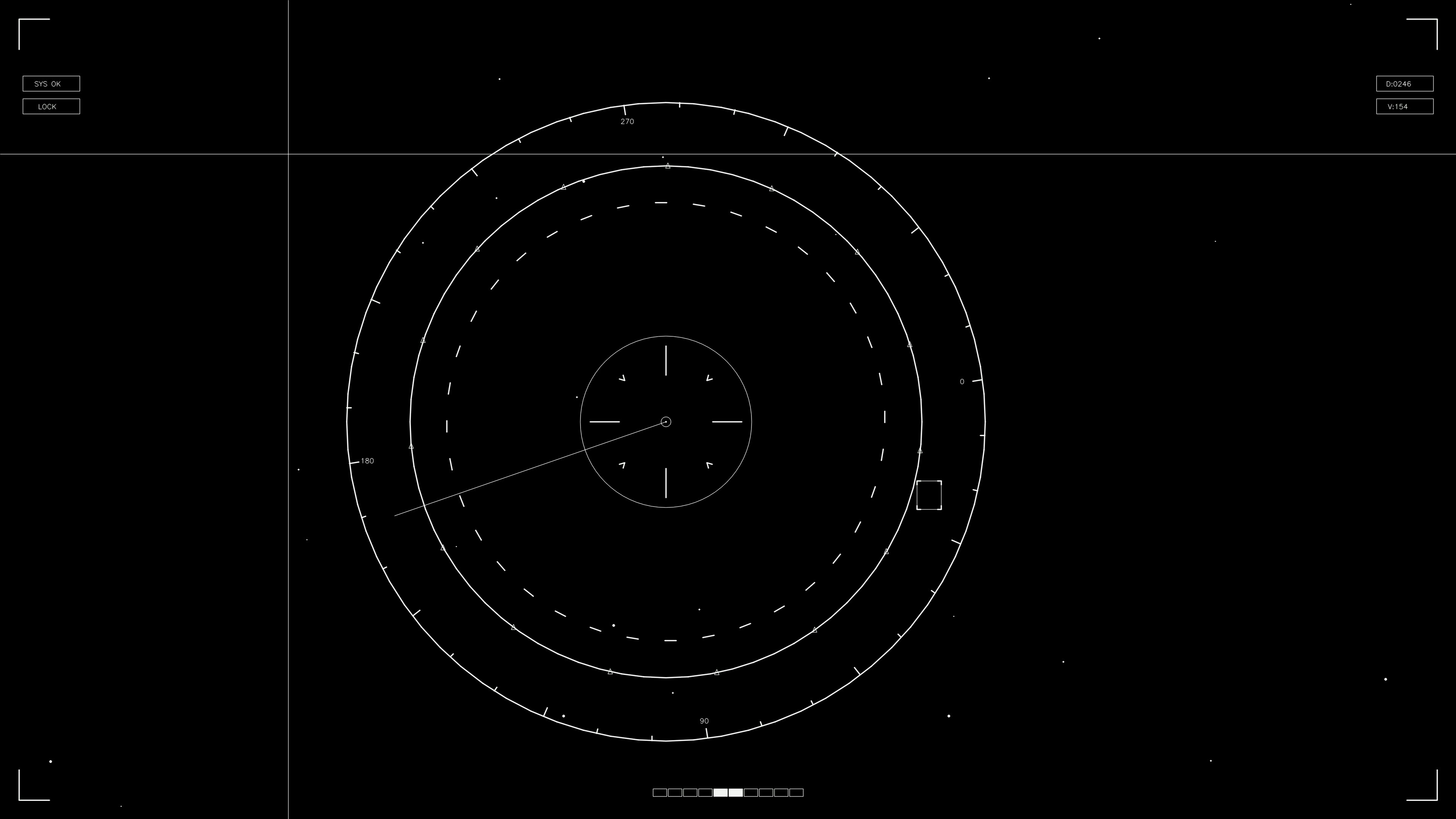 Animation of hud elements designed for webdesigners and sci-fi video editors in a digital setting with a futuristic theme