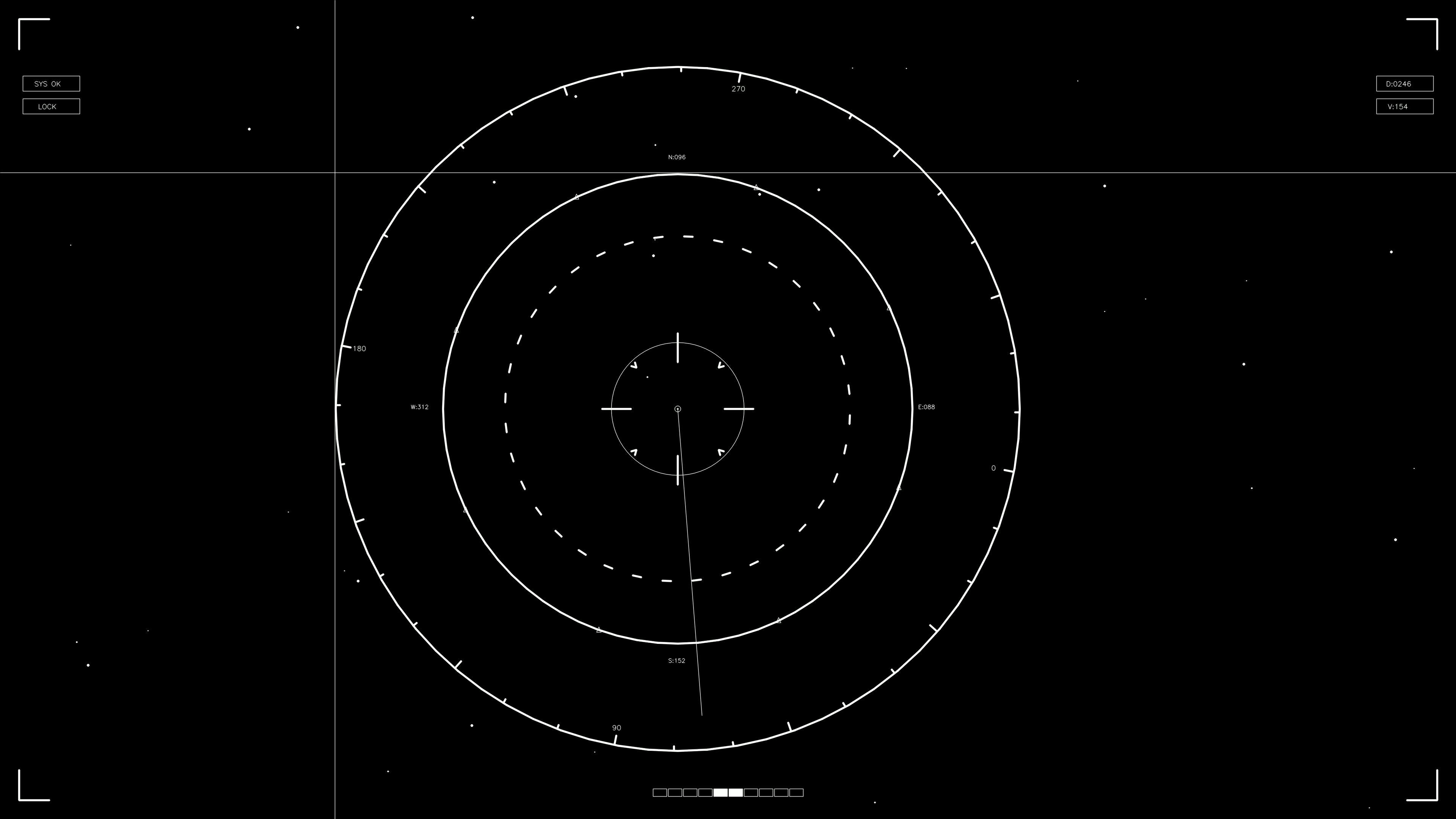 Animation of hud elements for web designers and sci-fi video editors suitable for various projects