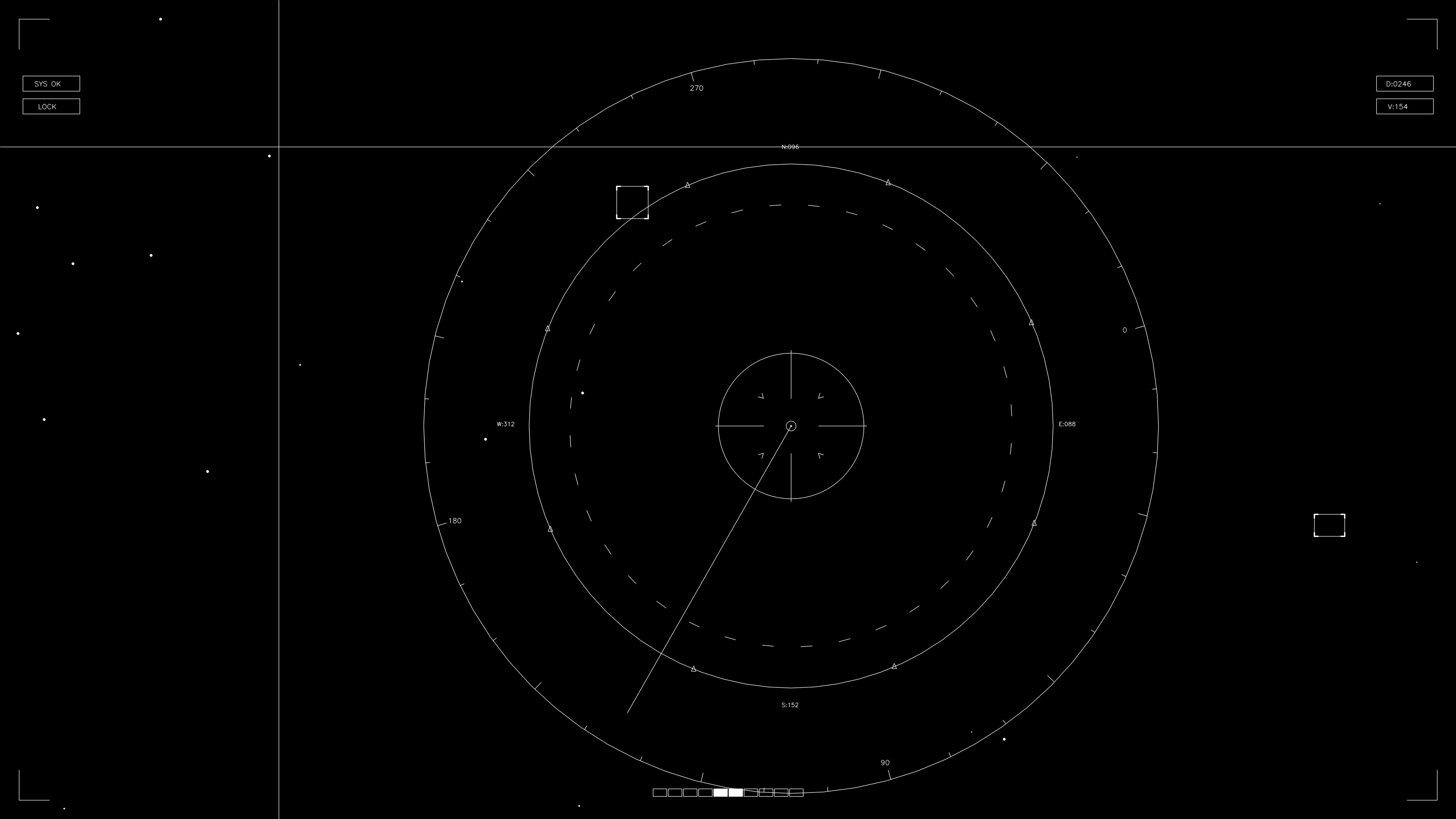 Web designer uses animation for hud elements in sci-fi videos with circular designs and lines on black background