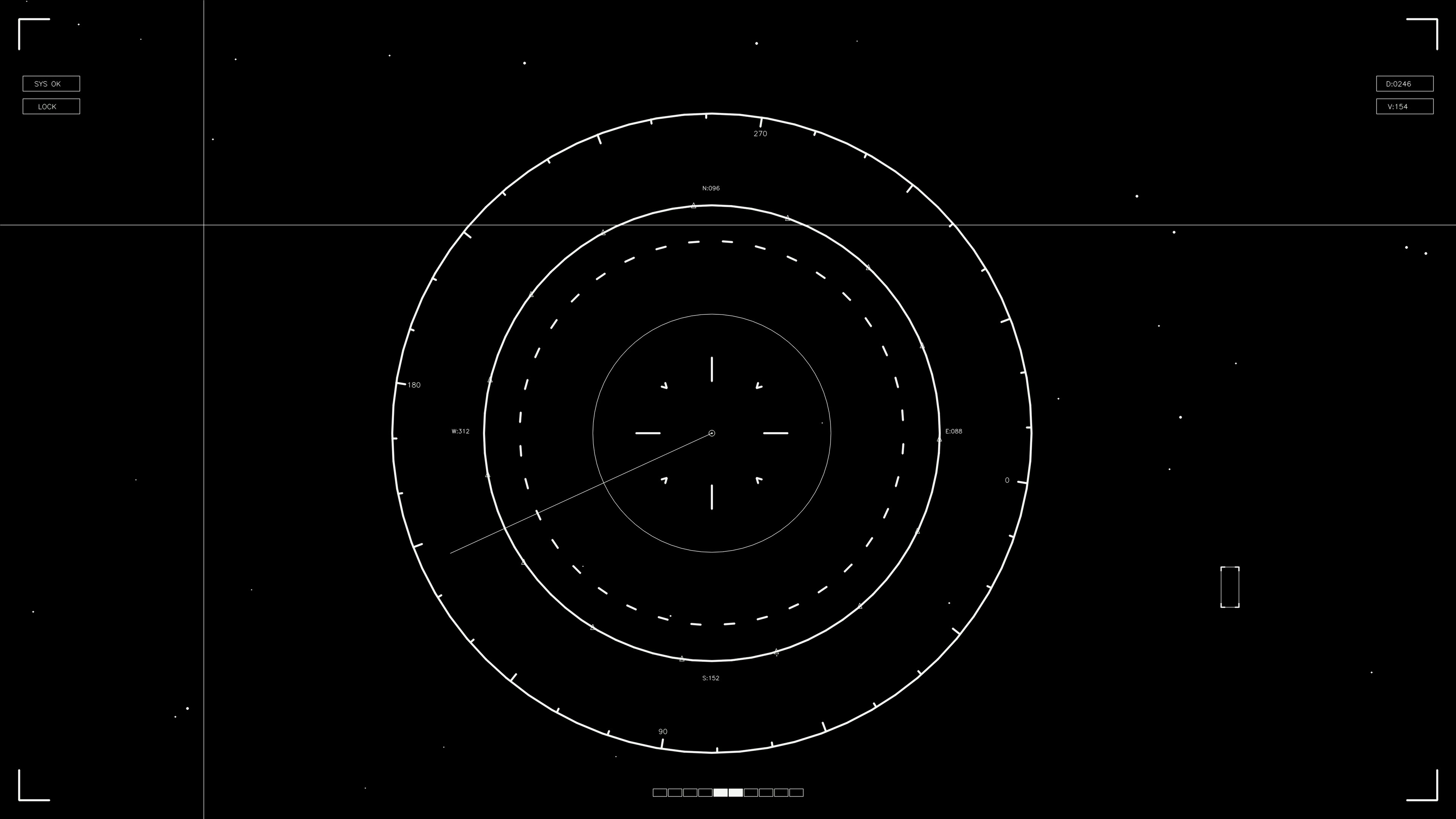 Hud elements animation for web design and sci-fi video editing in digital format