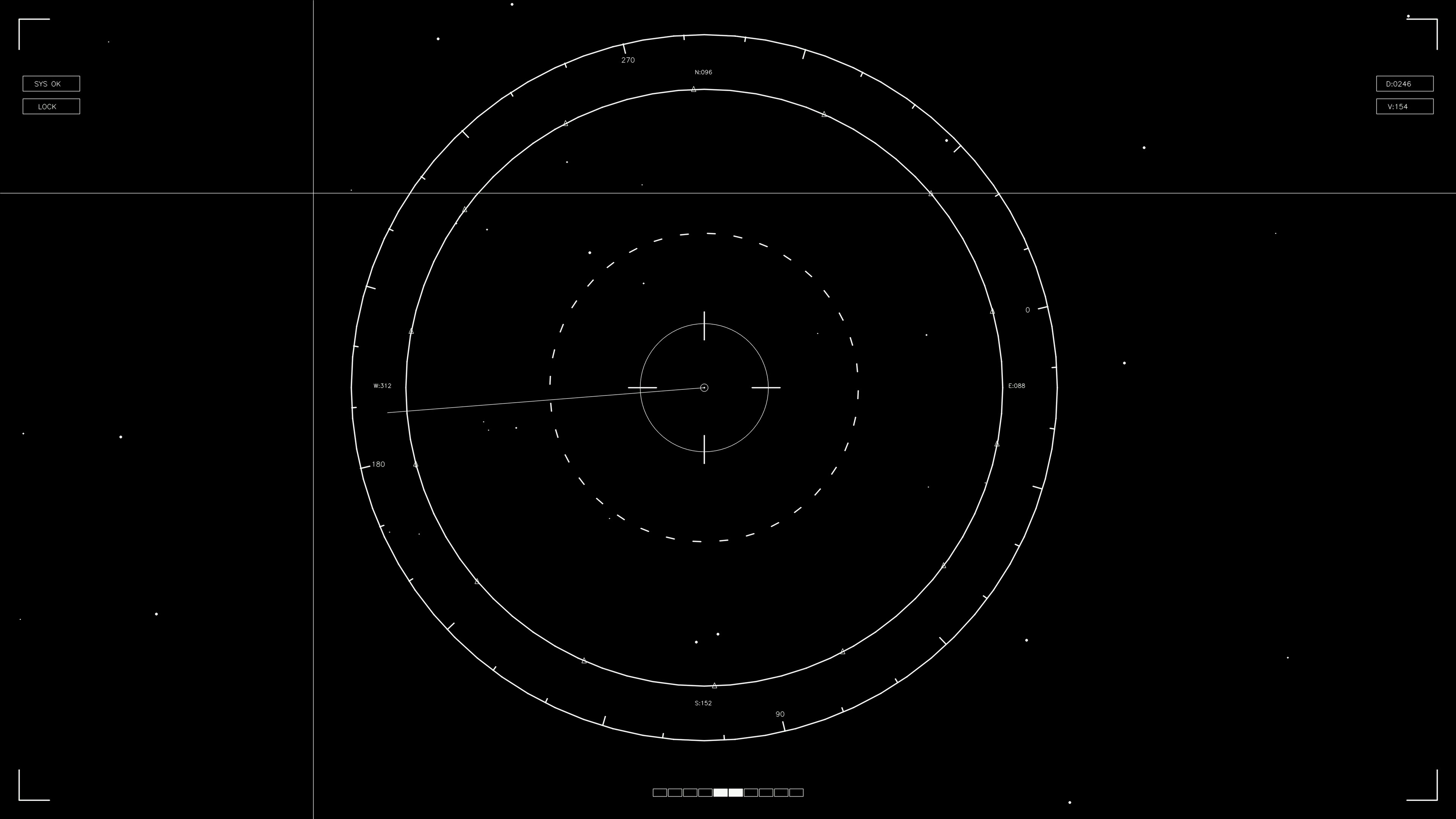 Hud elements animation for webdesigner and sci-fi video cutter showcasing interface design and data display in digital space