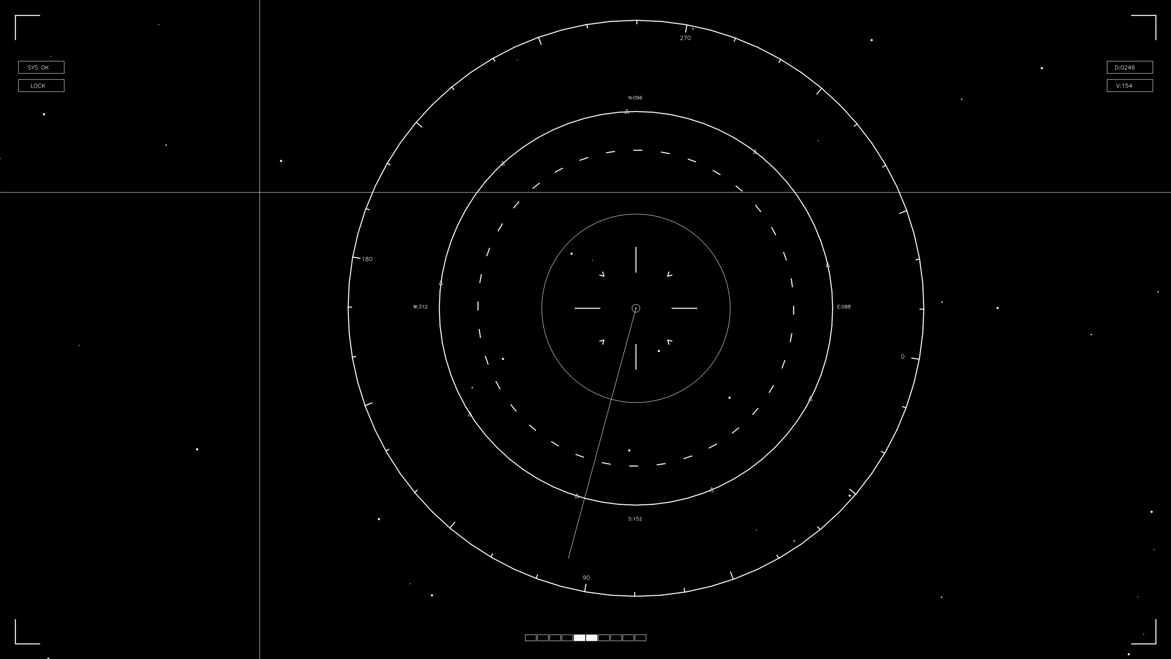 Hud elements animation for web designers and sci-fi video editors showing data tracking for futuristic projects