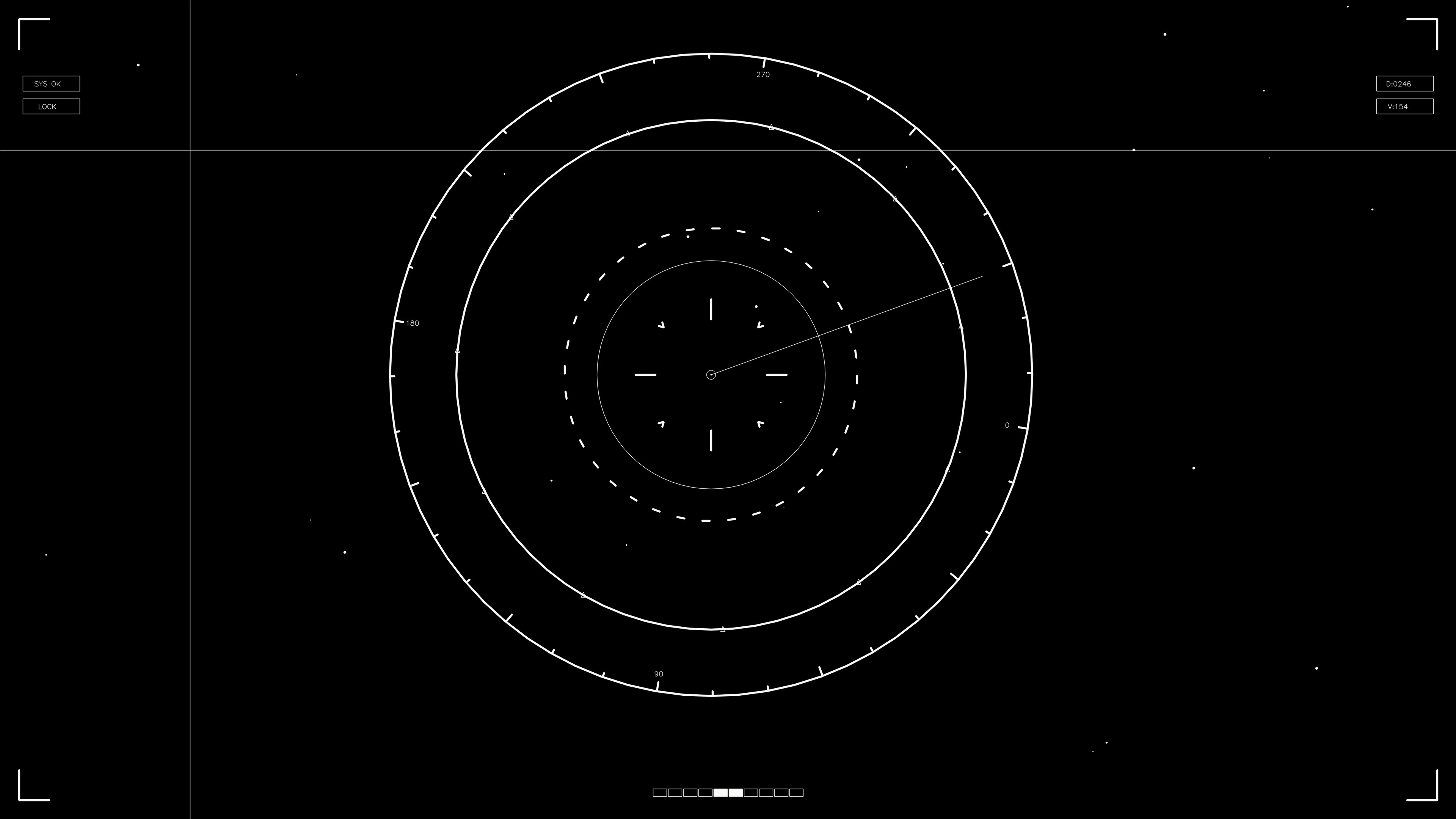 Hud elements animation used in web design and science fiction video editing for digital projects