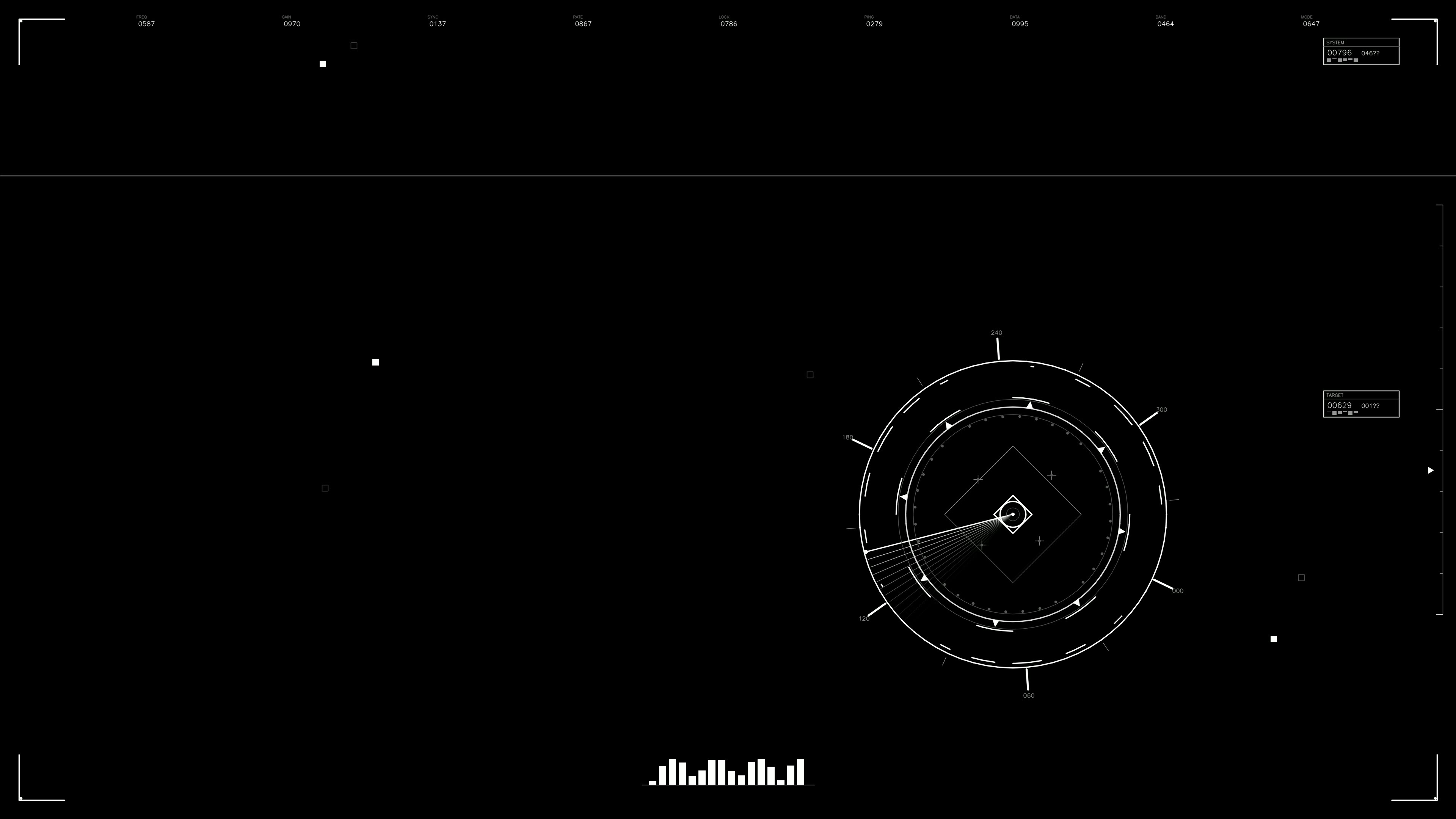 Military gui war stock footage hud animation used in science fiction production for visual effects and graphics