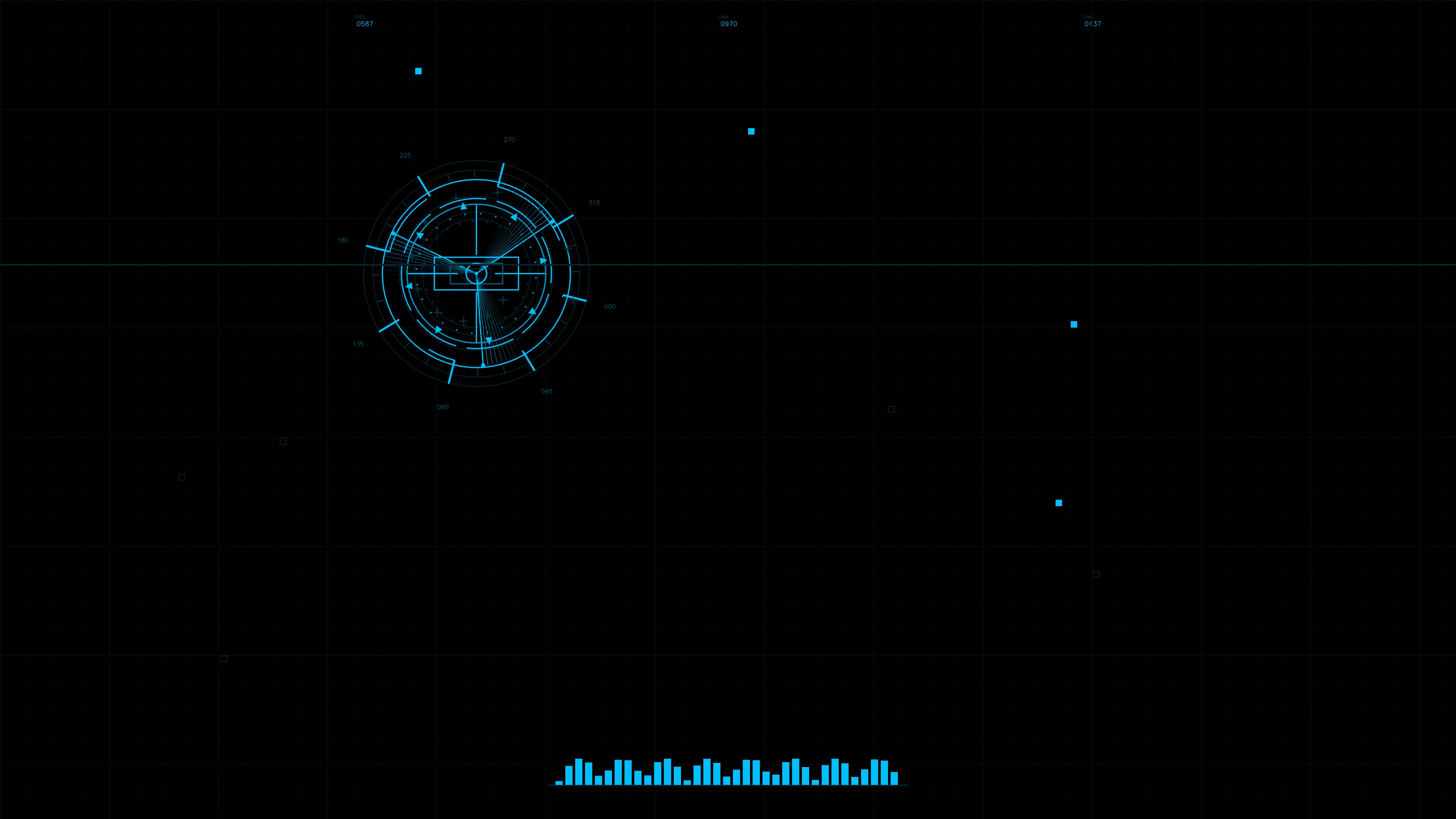 Military gui war stock footage hud animation for science fiction production with digital elements and futuristic design