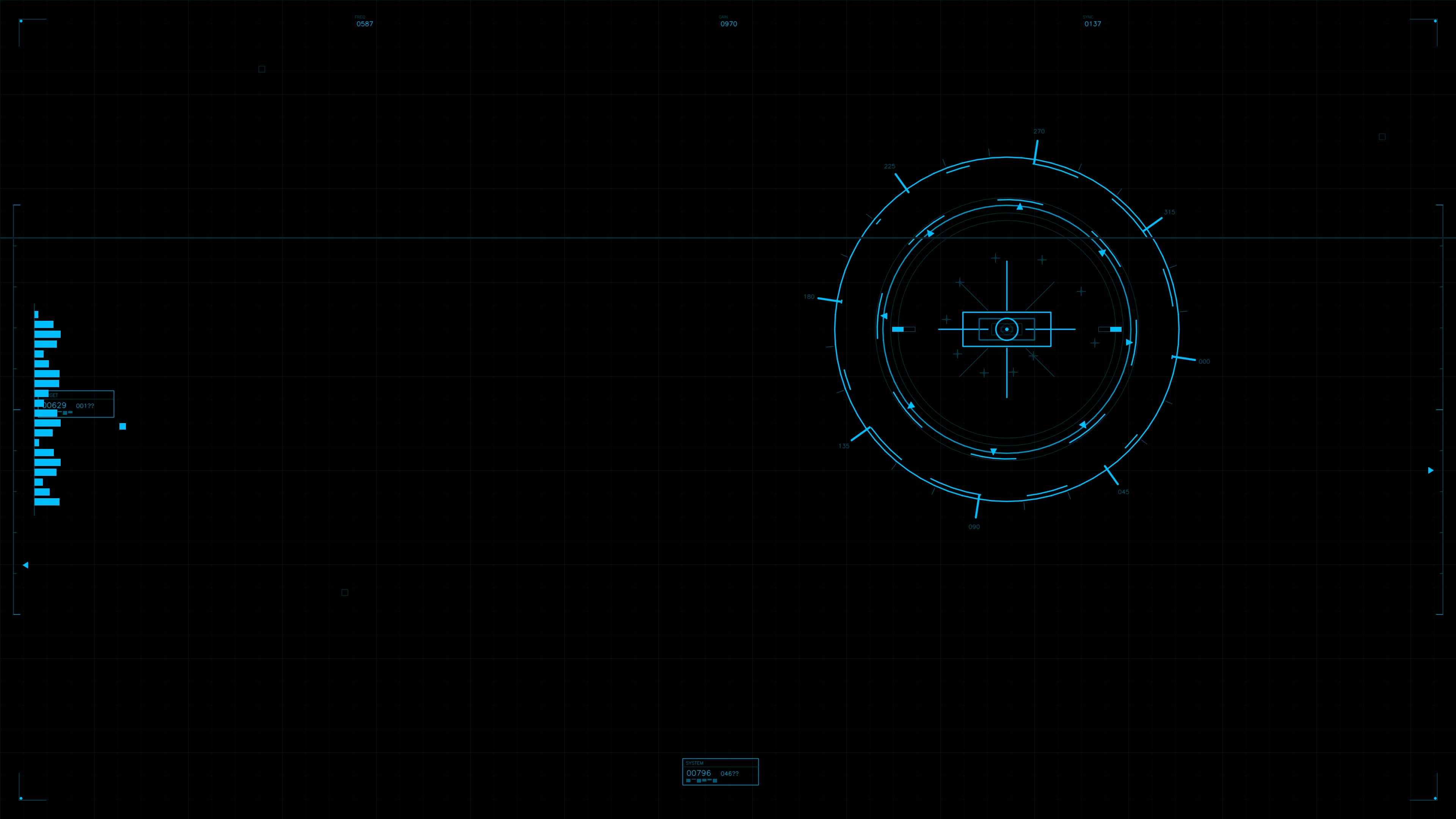 Military gui war stock footage hud animation for science fiction production shows detailed interface for tactical operations in futuristic setting