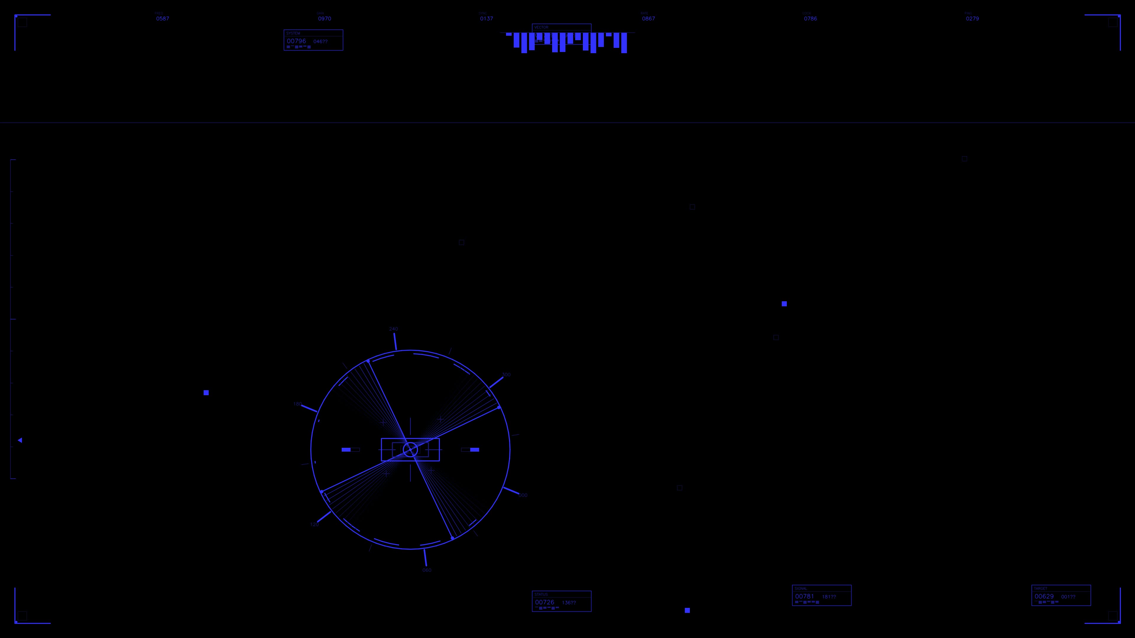 Military gui war stock footage hud animation for science fiction production with digital elements and graphical overlays displaying tactical data